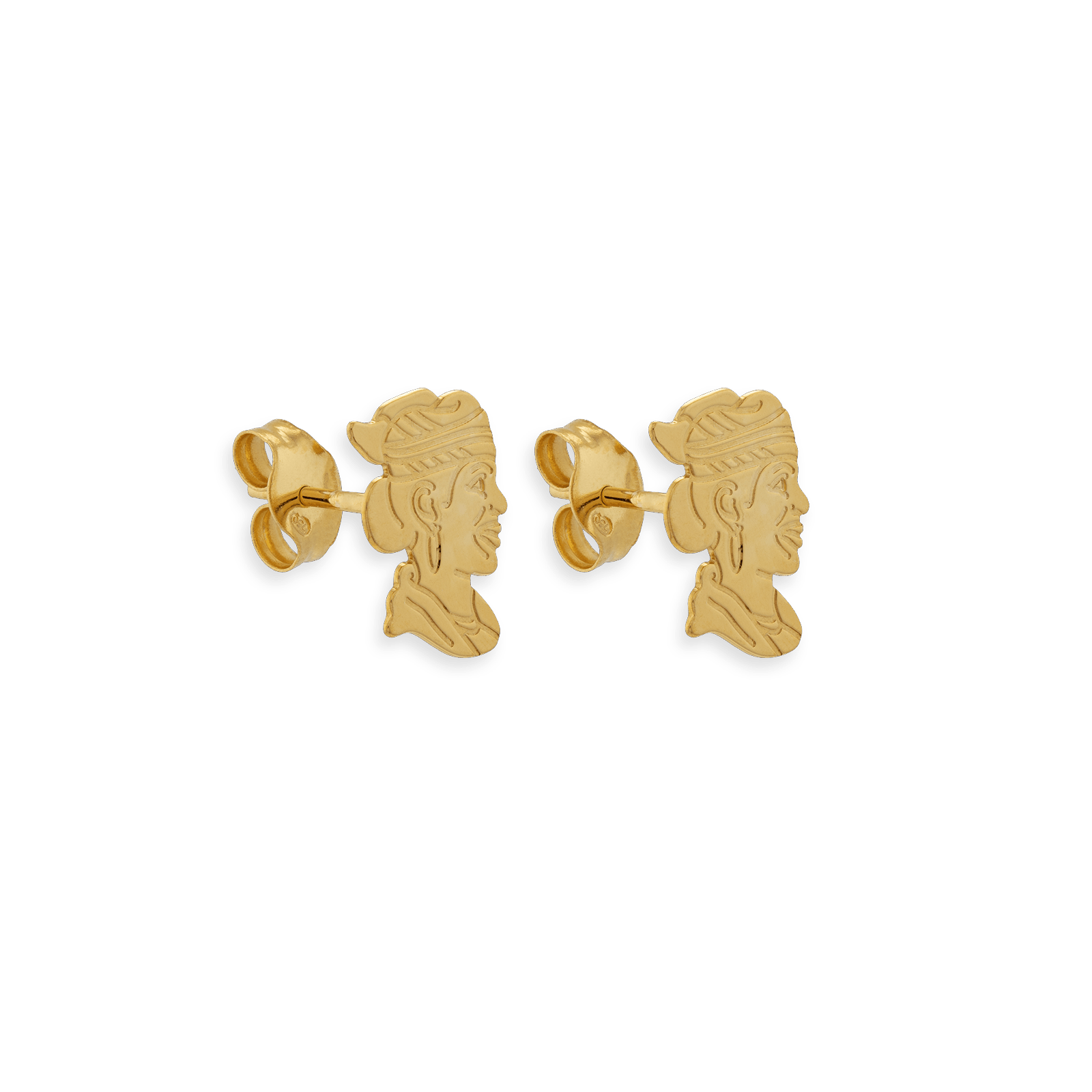 Boucles D'Oreilles Or 750 Boutons