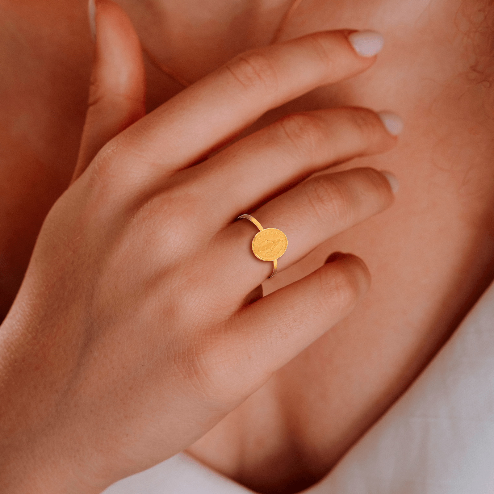 Bague Or375 Vierge Miraculeuse Ajustable