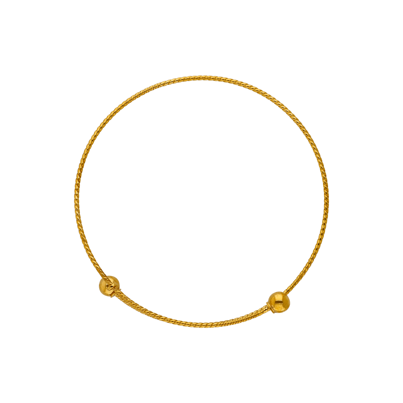 Bracelet Jonc réglable 2 boules