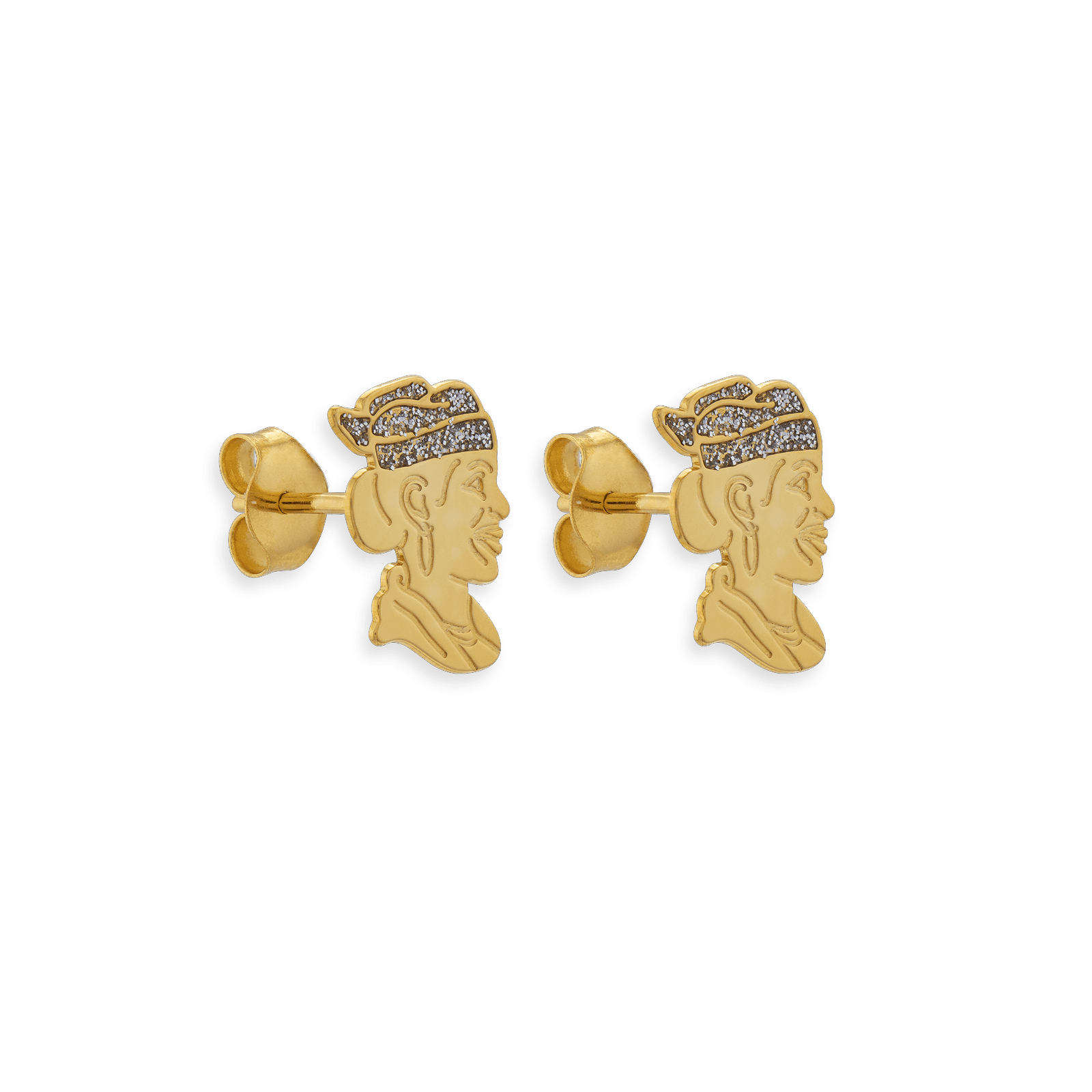 Boucles D'Oreilles Or 750 Pailleté
