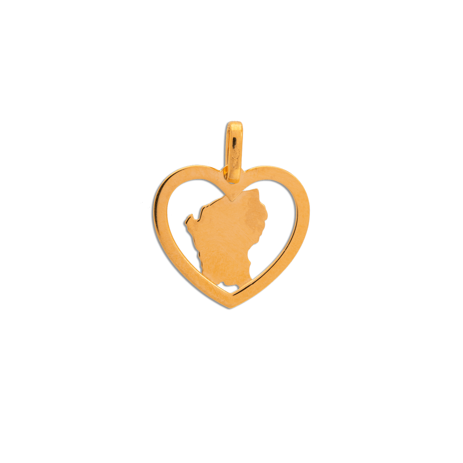 Pendentif Coeur Diamanté Guyane
