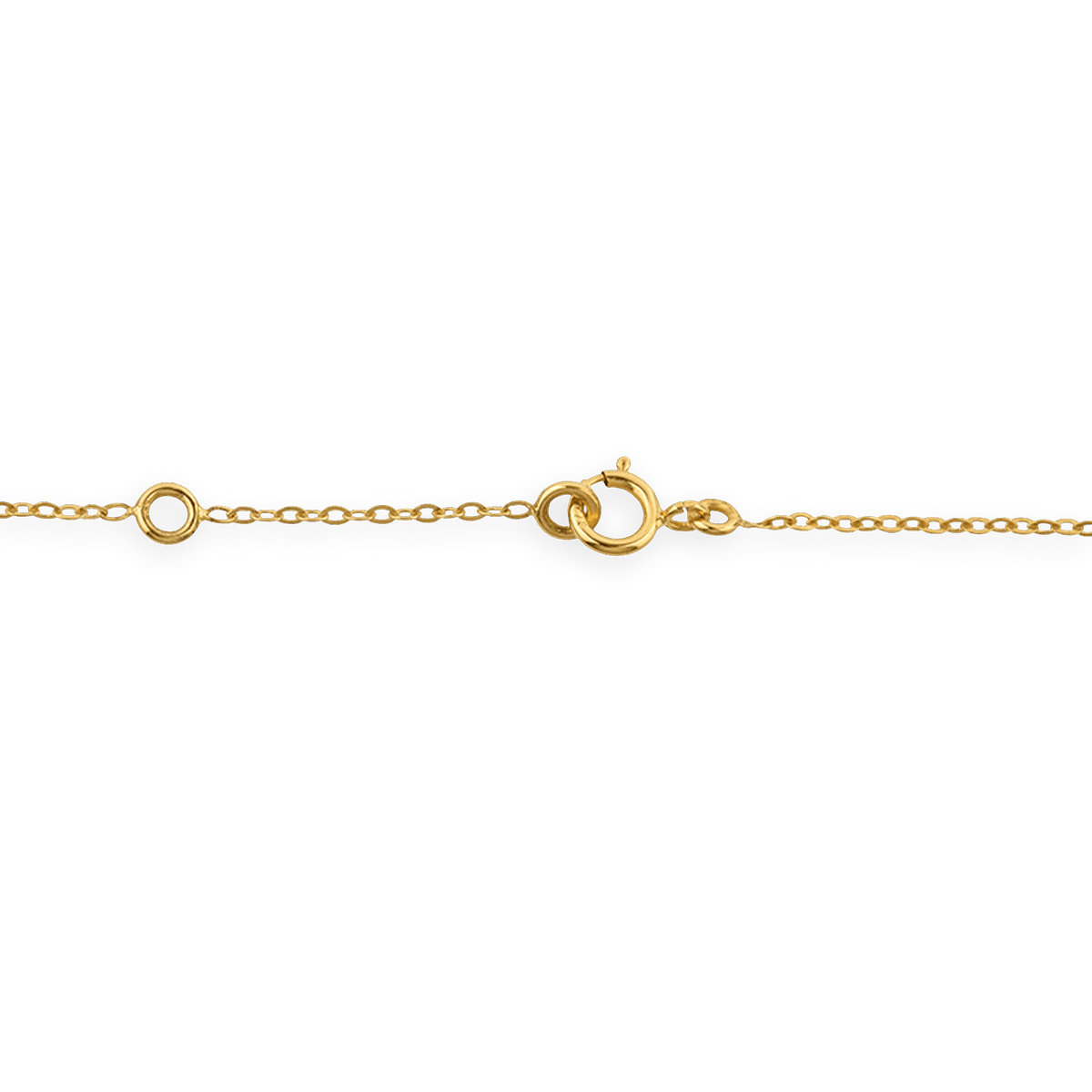 Chaîne Cheville Or 375 25 à 27mm Maille Forçat 1.5mm Colibri 9*15mm
