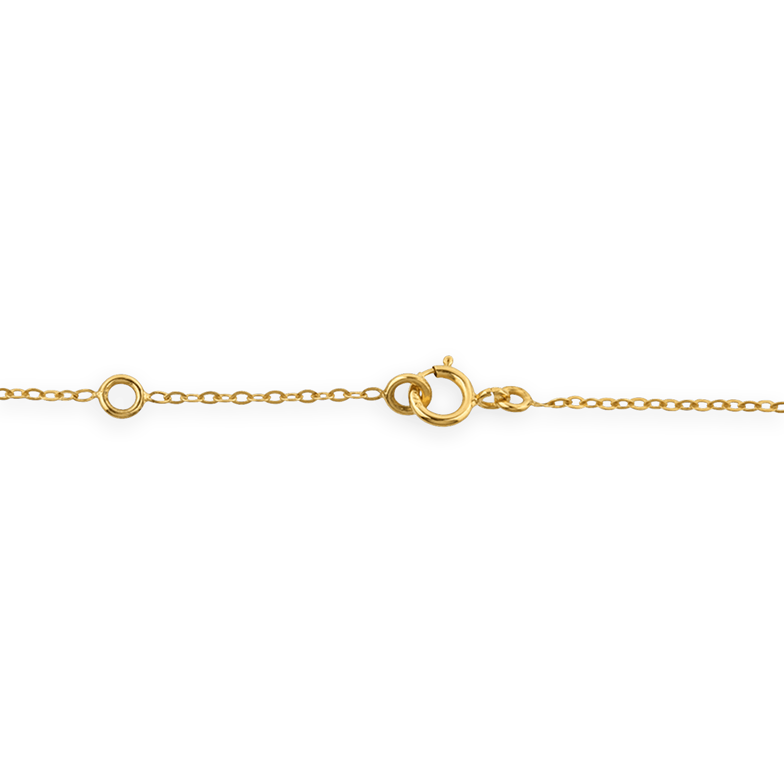 Chaîne Cheville Or375 Maille Forçat Motif Infini Pailleté