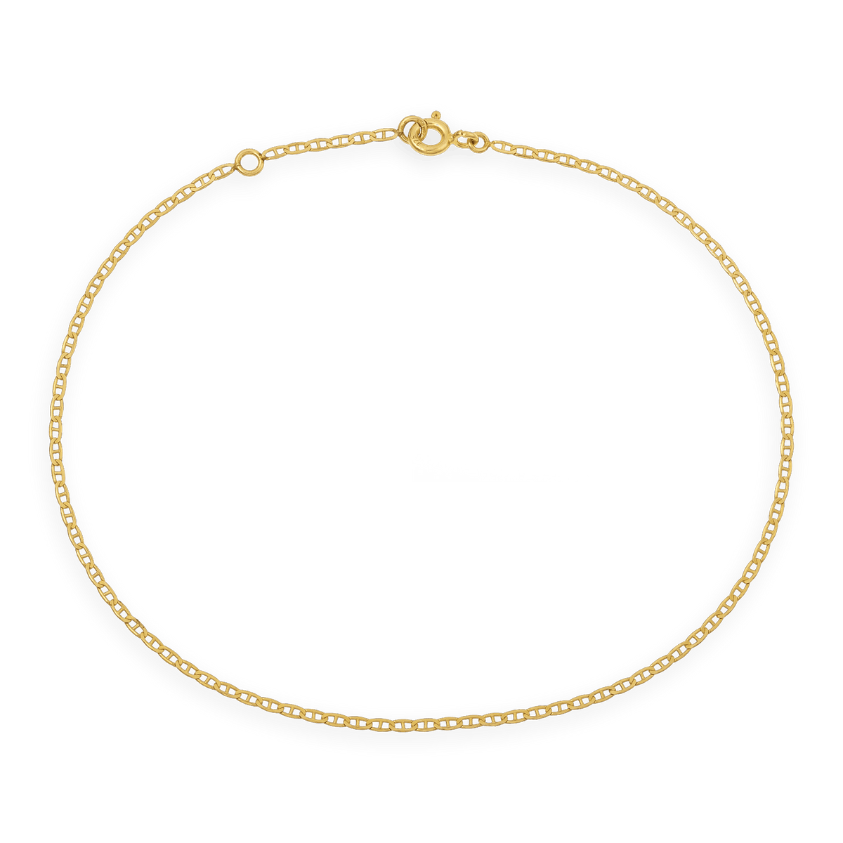 Chaîne Cheville Or 375 23 à 25cm Maille Marine 1.5mm