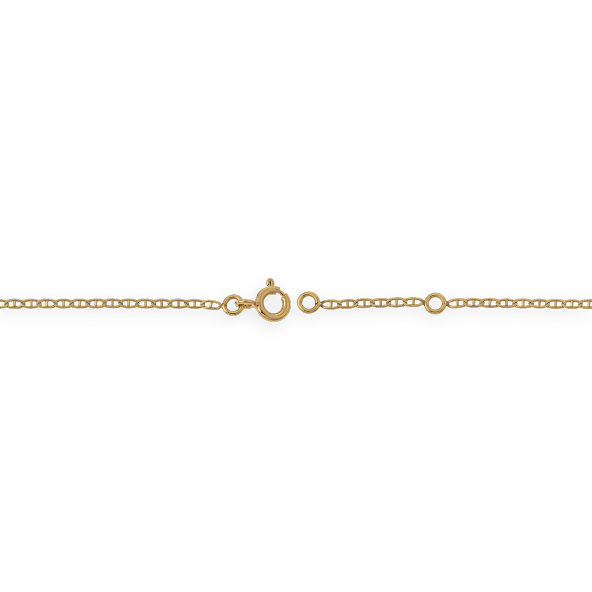 Chaîne Cheville Or 375 23 à 25cm Maille Marine 1.5mm