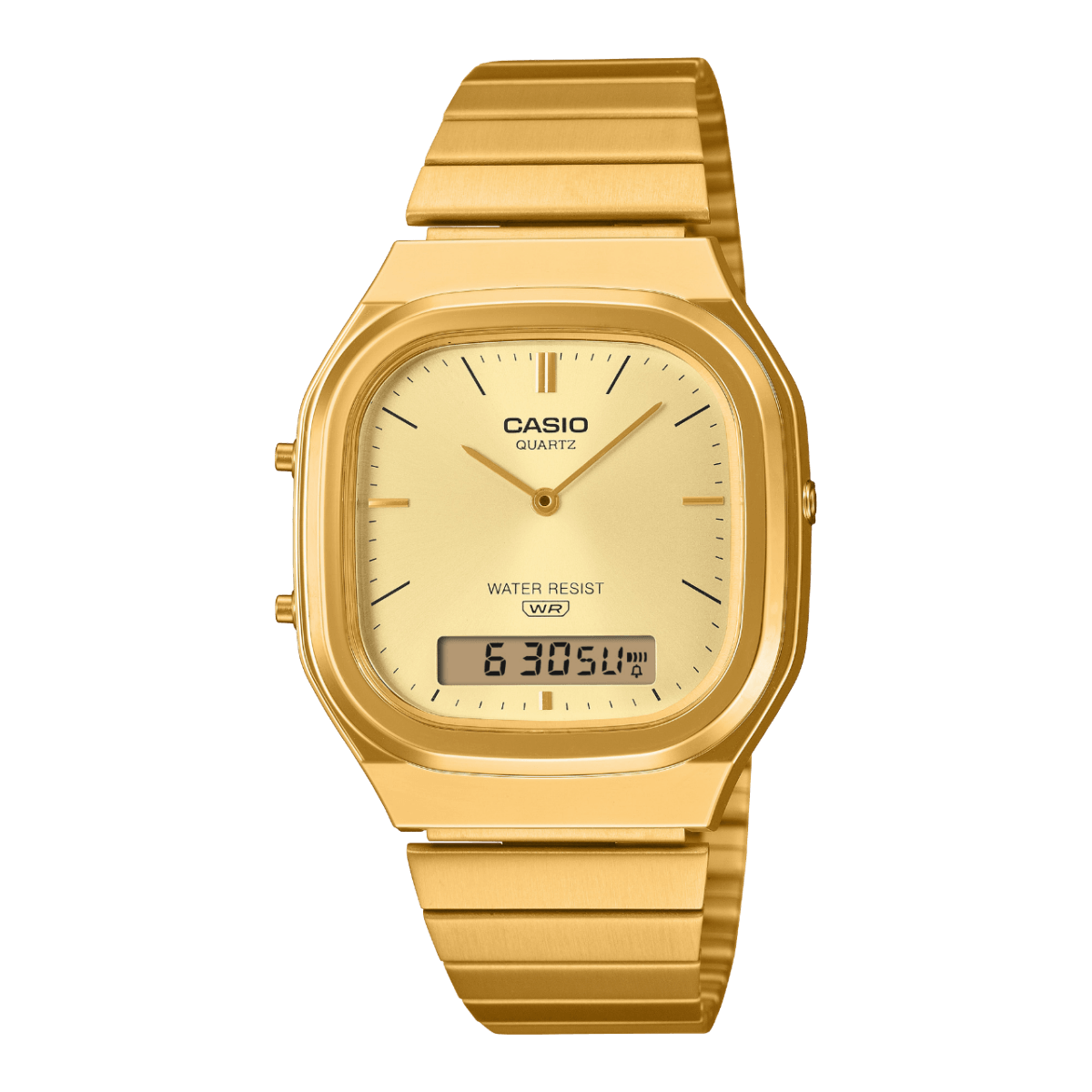 Montre Casio Homme Vintage AQ-240 Acier Doré - AQ-240EG-9AEF