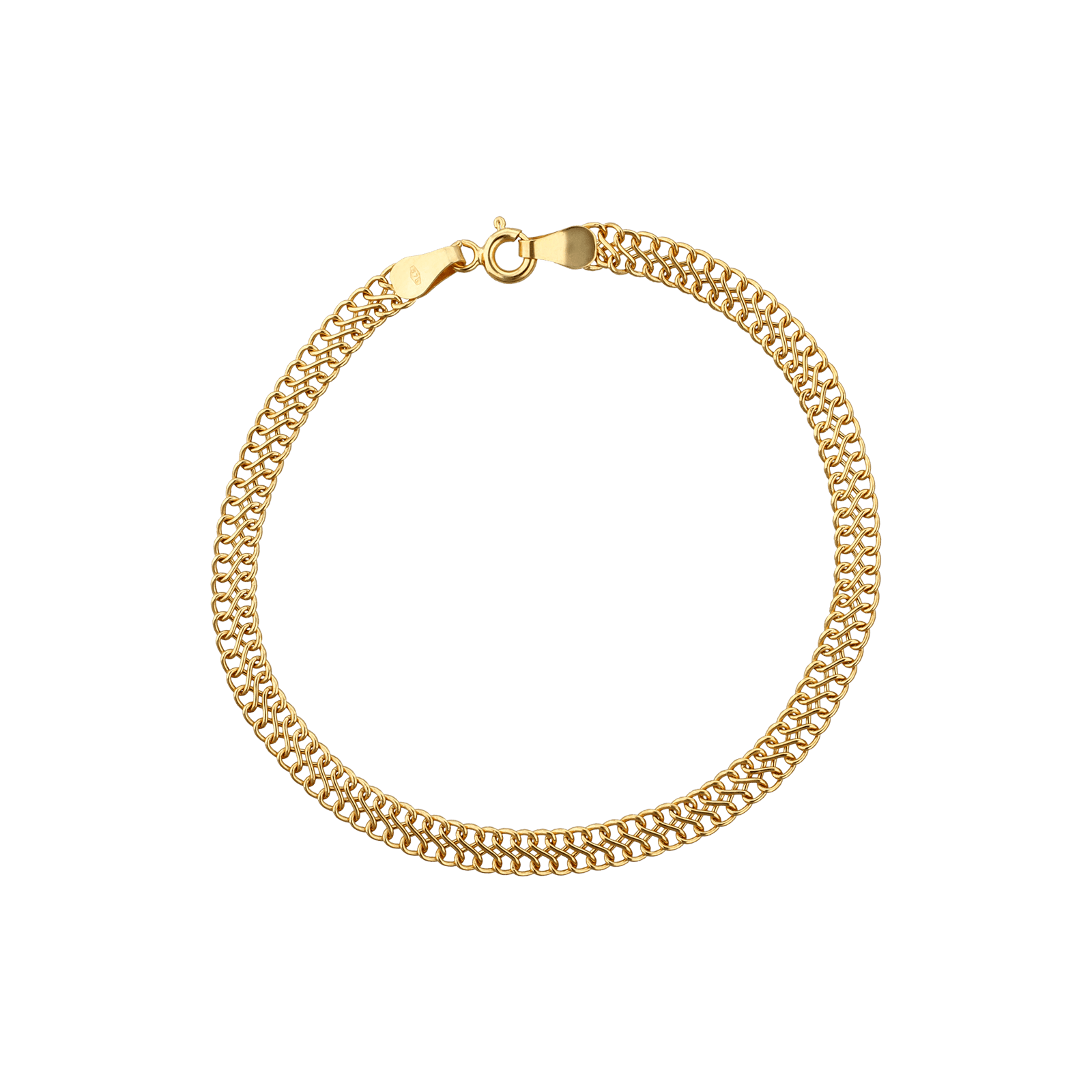 Bracelet maille serpent plat 40mm 18,5cm