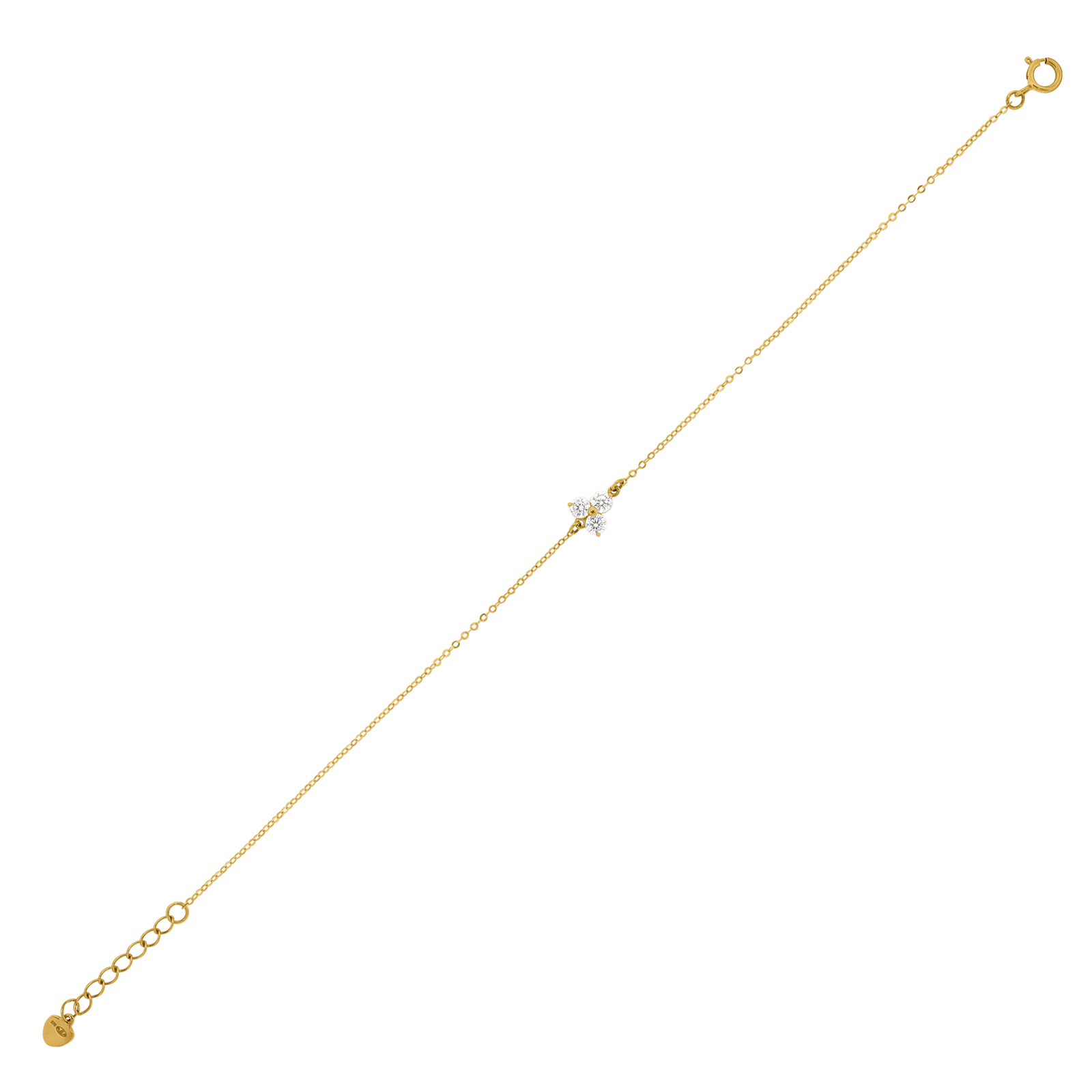 Bracelet 3 Oxyde de Zirconium 17 plus 2 centimètres