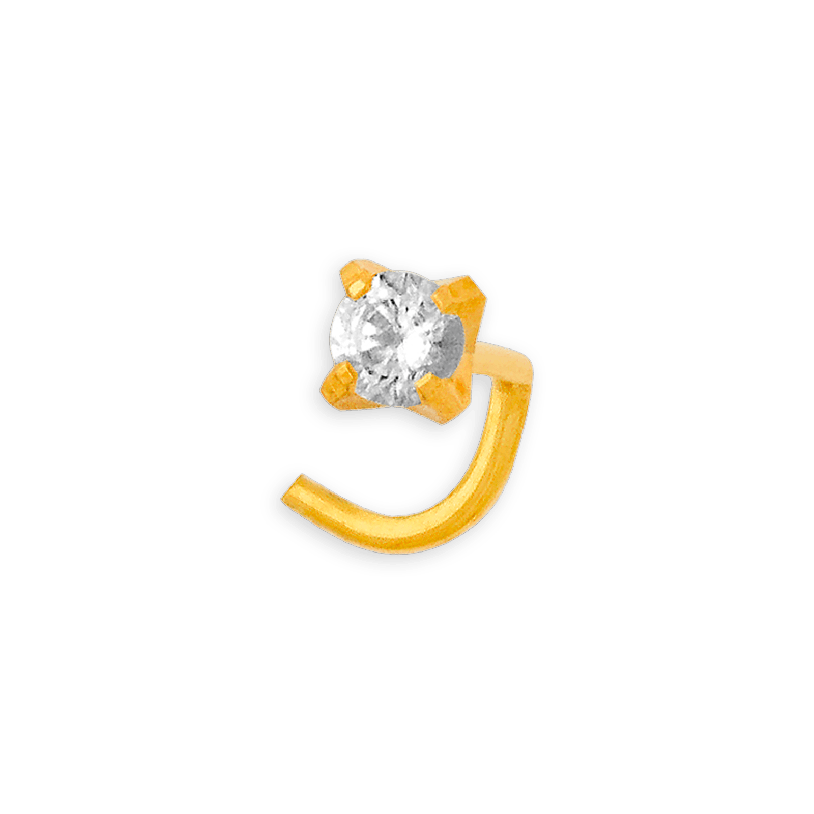 Piercing Or750 Nez Zirconium