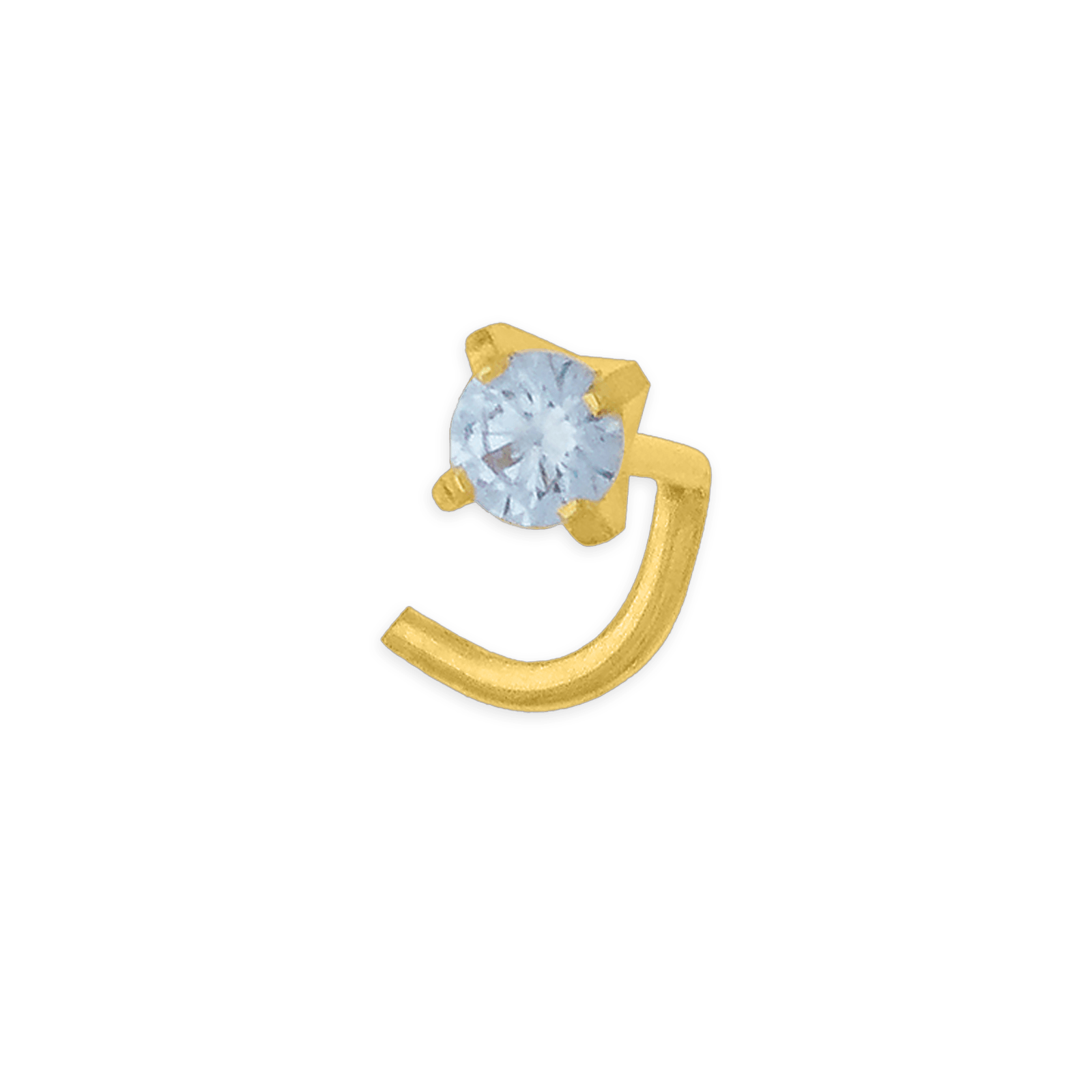 Piercing Or750 Nez Zirconium Teinté Lavande