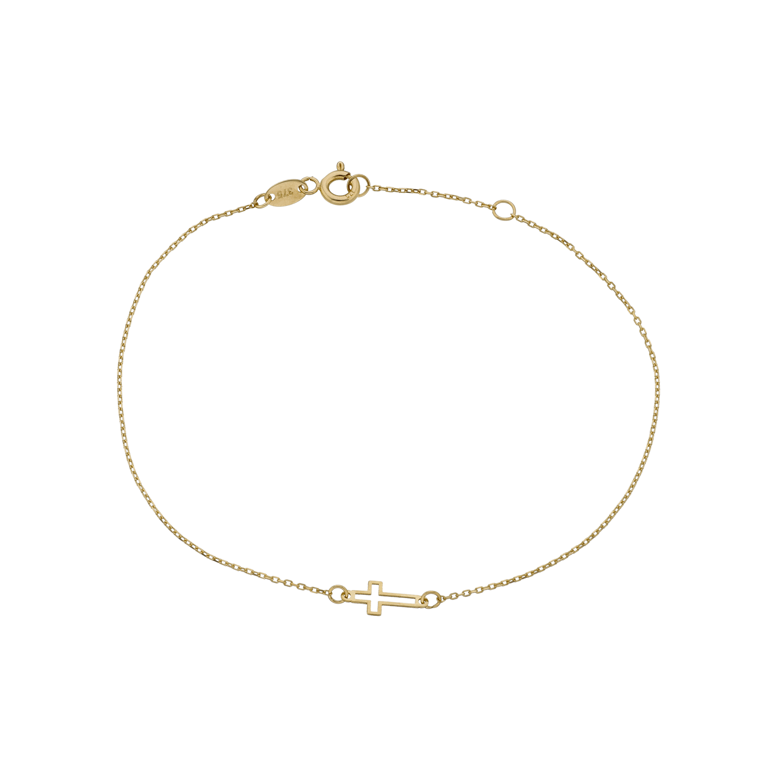 Bracelet croix ajourées 17 plus 2 centimètres