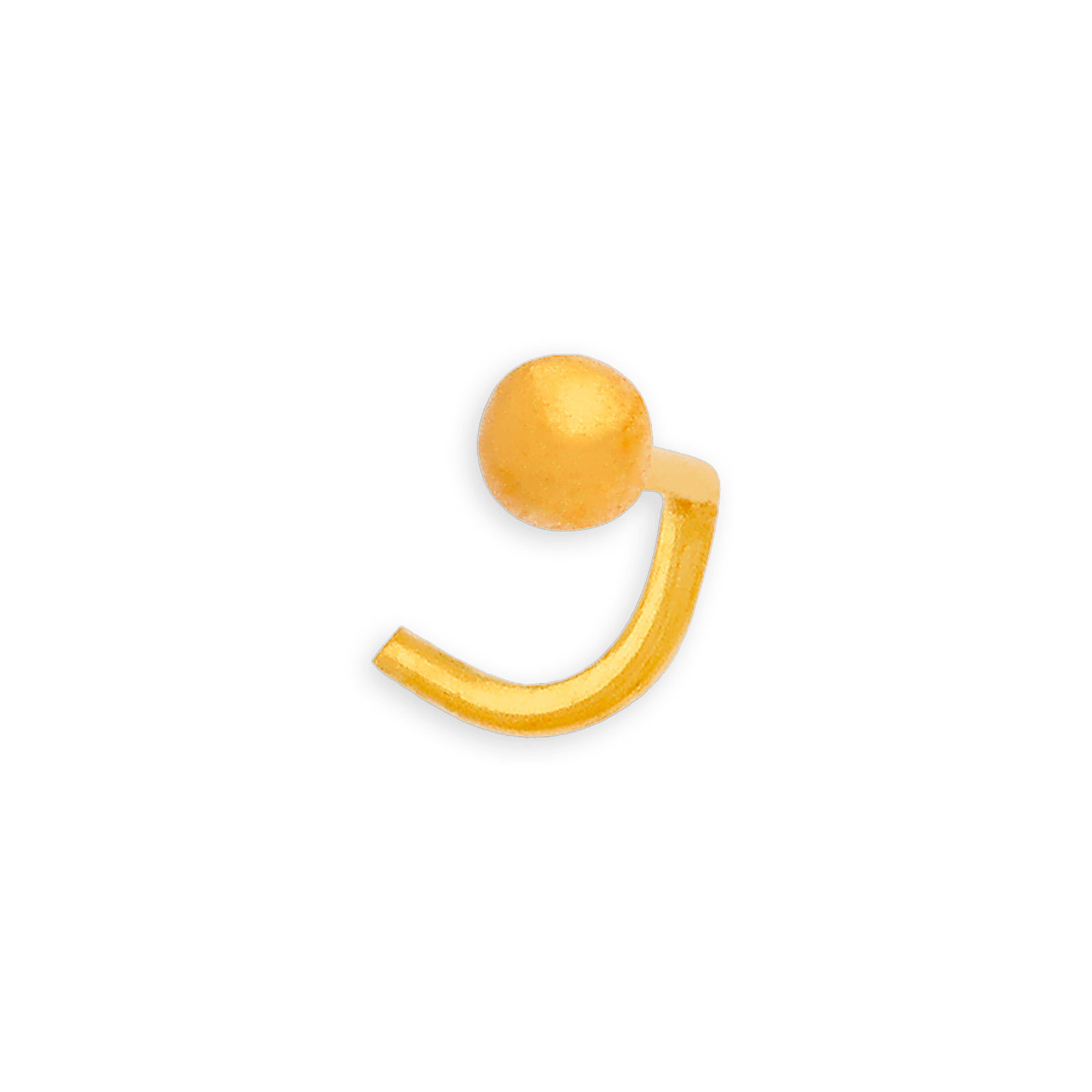 Piercing Or750 Nez Grain D'or