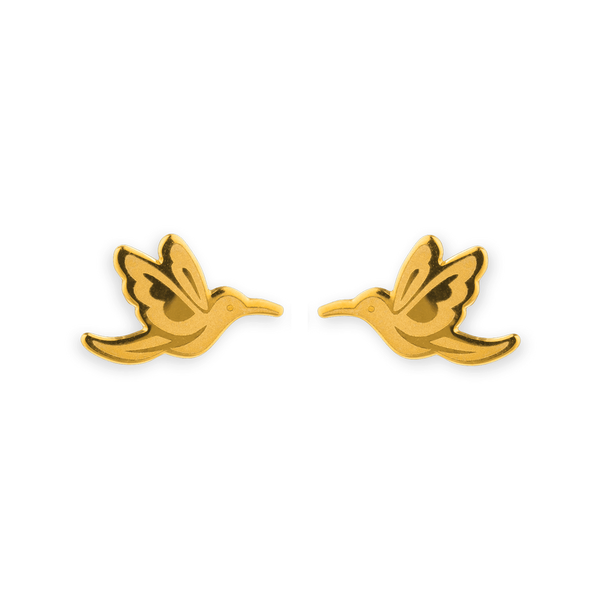 Boucles D'oreilles Or 375 Colibri 7*10mm