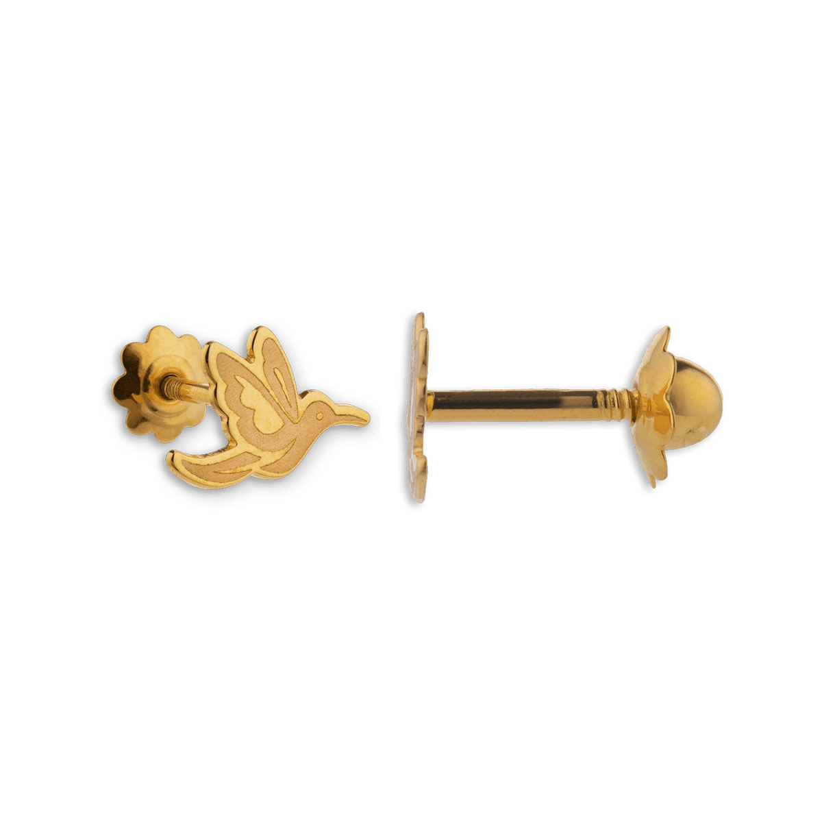 Boucles D'oreilles Or 375 Colibri 7*10mm