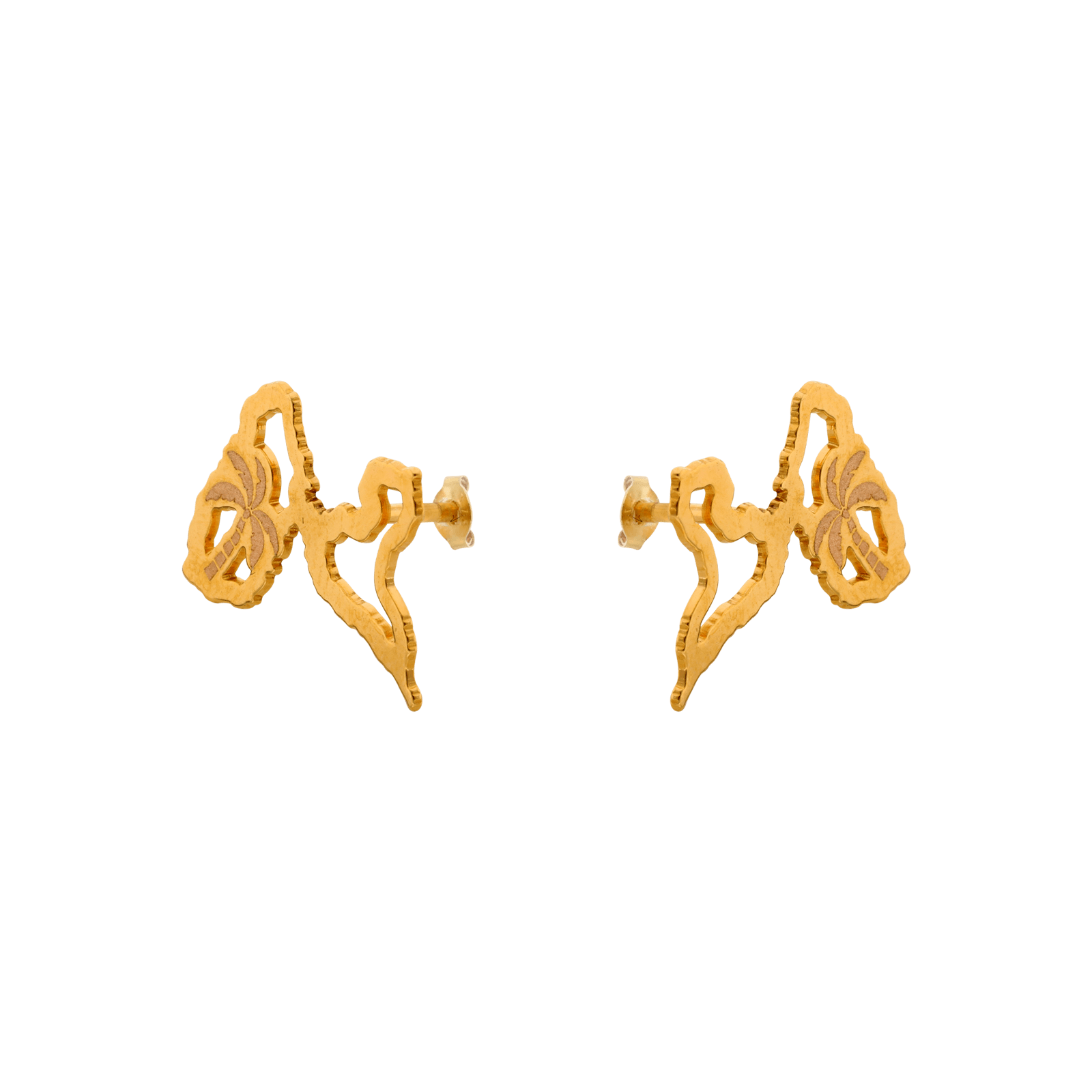 Boucles d'oreilles carte Guadeloupe