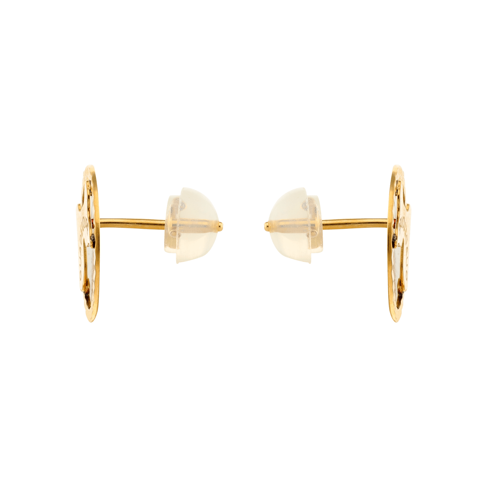 Boucles d'oreilles cercle diamanté avec Carte Guadeloupe :