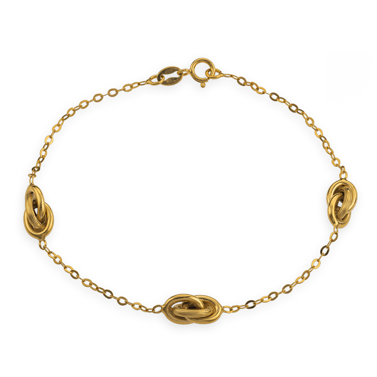 Bracelet Or 375 Maille Forçat Nœuds Forçat Antillais 6*10mm 18cm