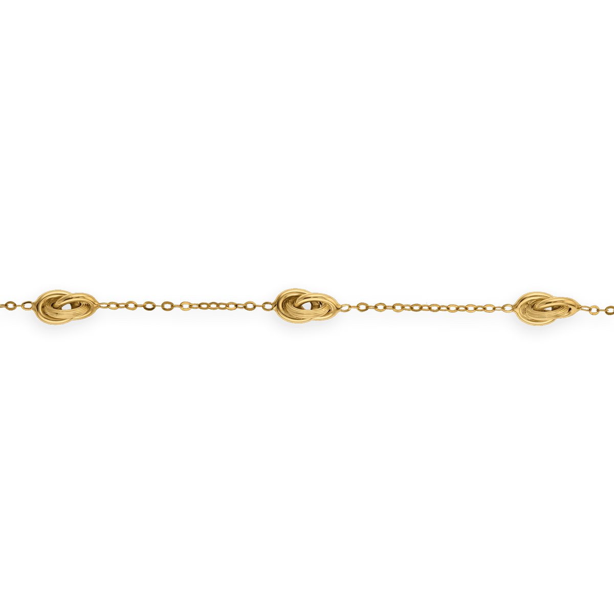 Bracelet Or 375 Maille Forçat Nœuds Forçat Antillais 6*10mm 18cm