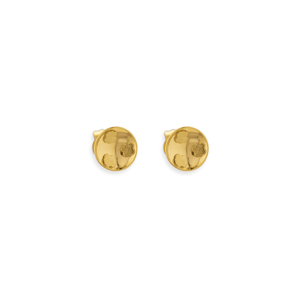 Boucles D'oreilles Or 750 Batée 7.5mm