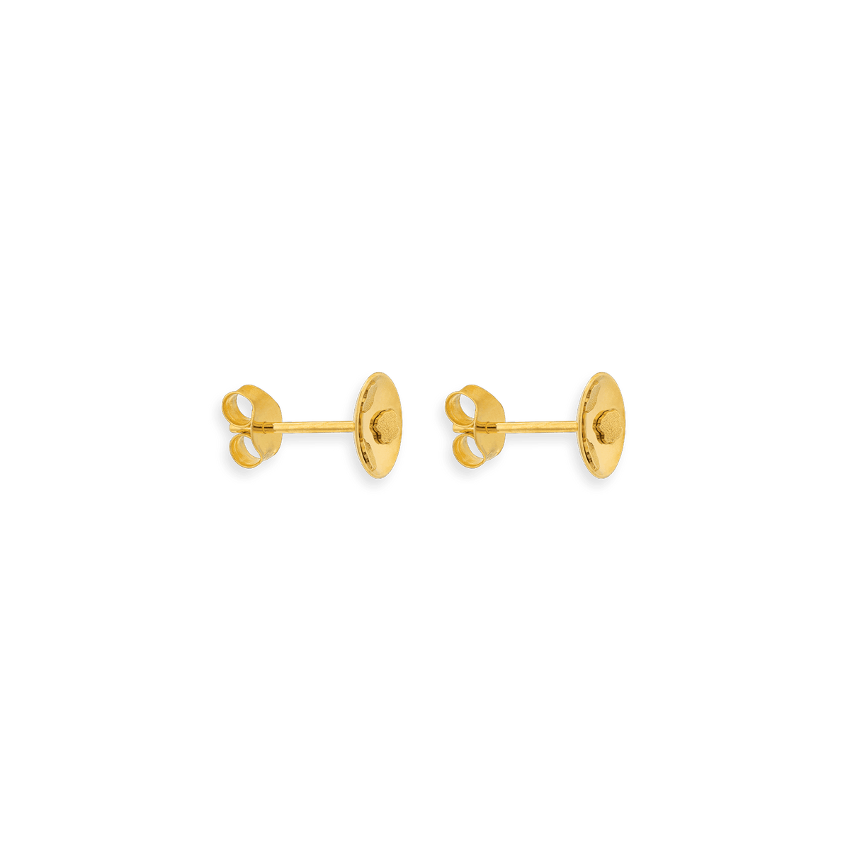 Boucles D'oreilles Or 750 Batée 7.5mm