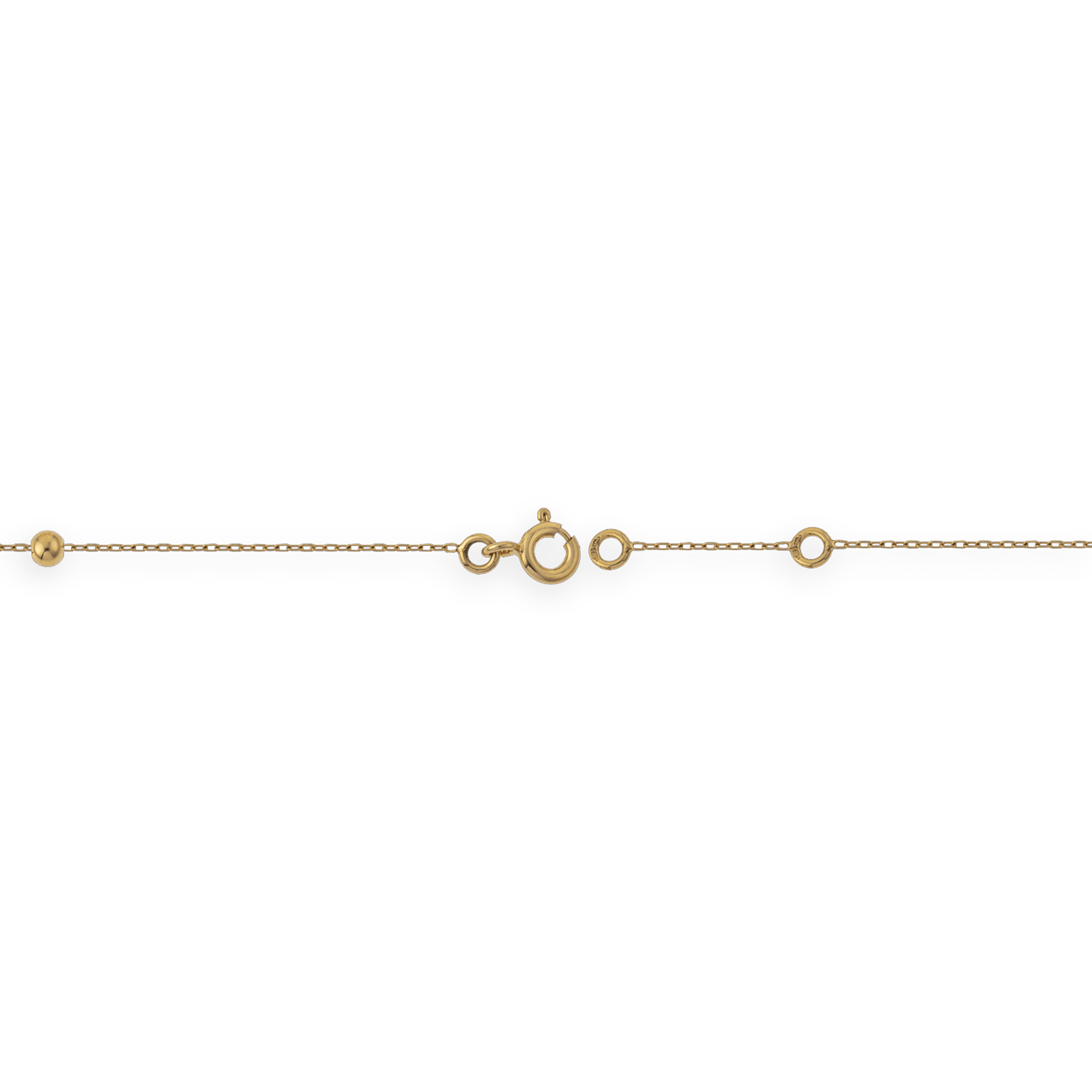 Chaîne Cheville Or375 Grain D'or