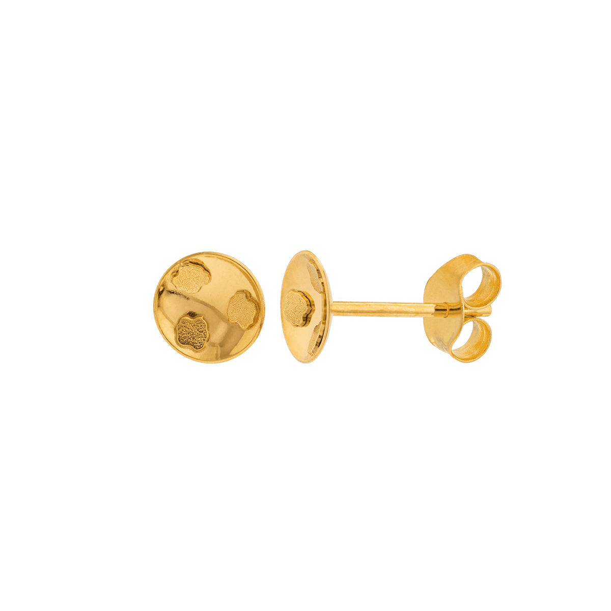 Boucles D'oreilles Or 750 Batée 5mm