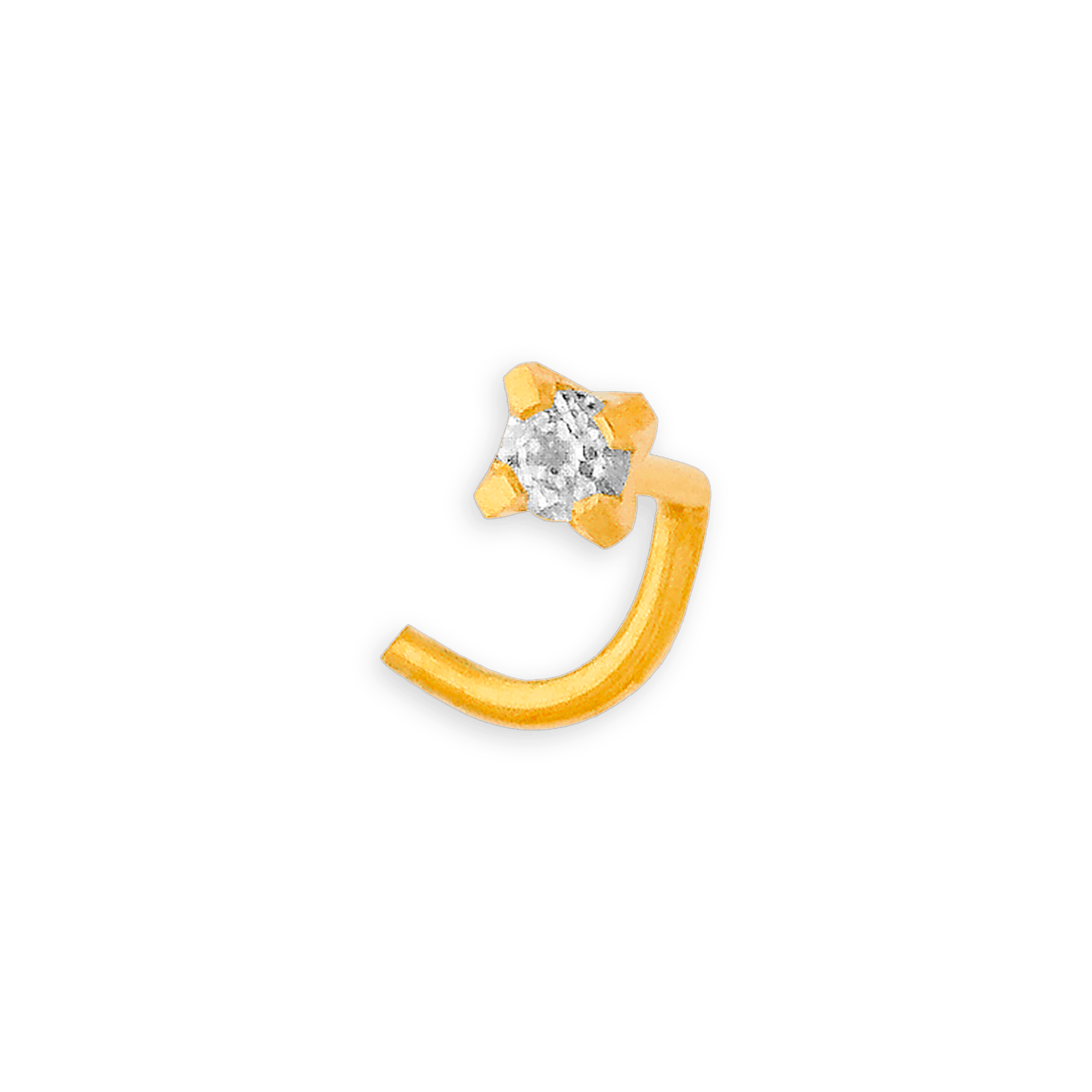 Piercing Or750 Nez Zirconium Serti Griffes