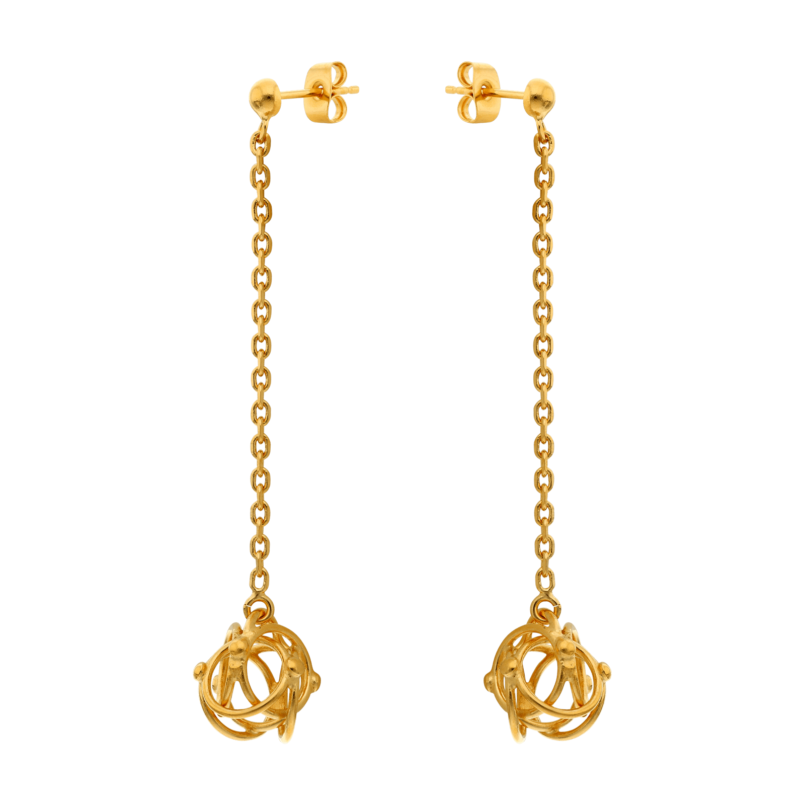 Boucles d'Oreilles Pendentif Cyclone Moyen Modèle