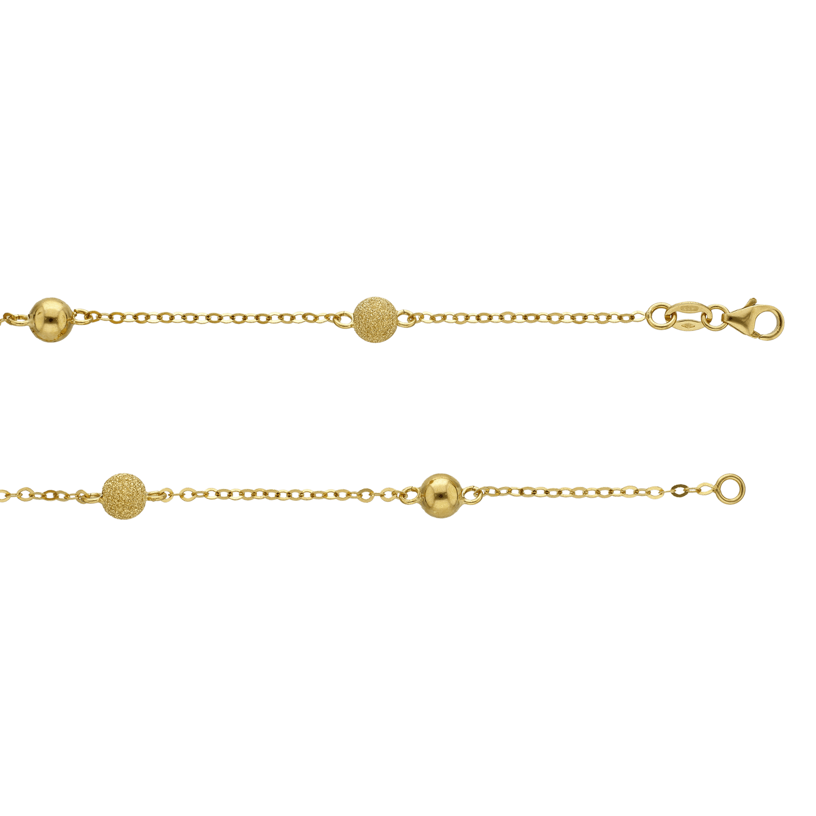 Bracelet Chaîne Forçat miroir 19cm or750
