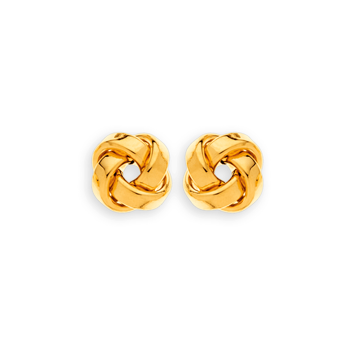 Boucles D'oreilles Or 375 Nœud 11mm