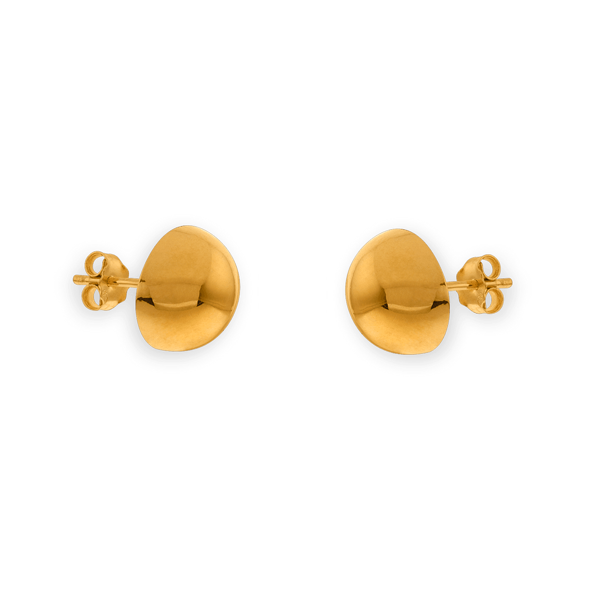 Boucles D'oreilles Or 750 Bouton 10mm