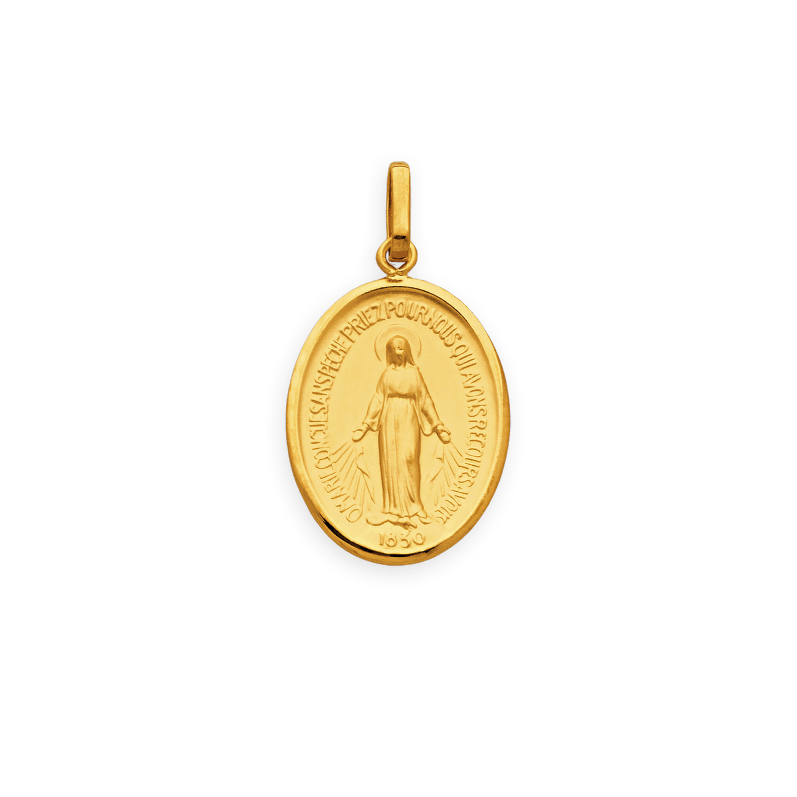 Médaille Or375 Vierge Miraculeuse avec bélière