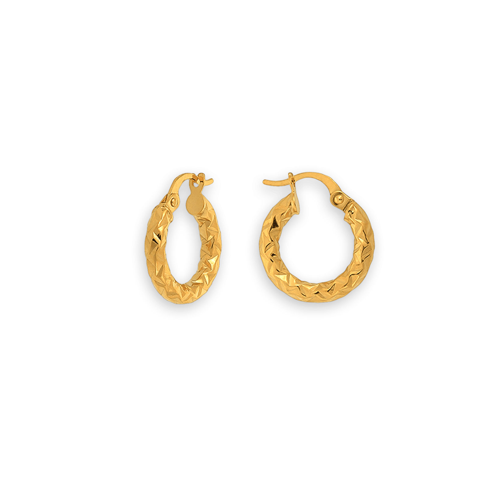 créoles or 9 carats torsadées 10mm