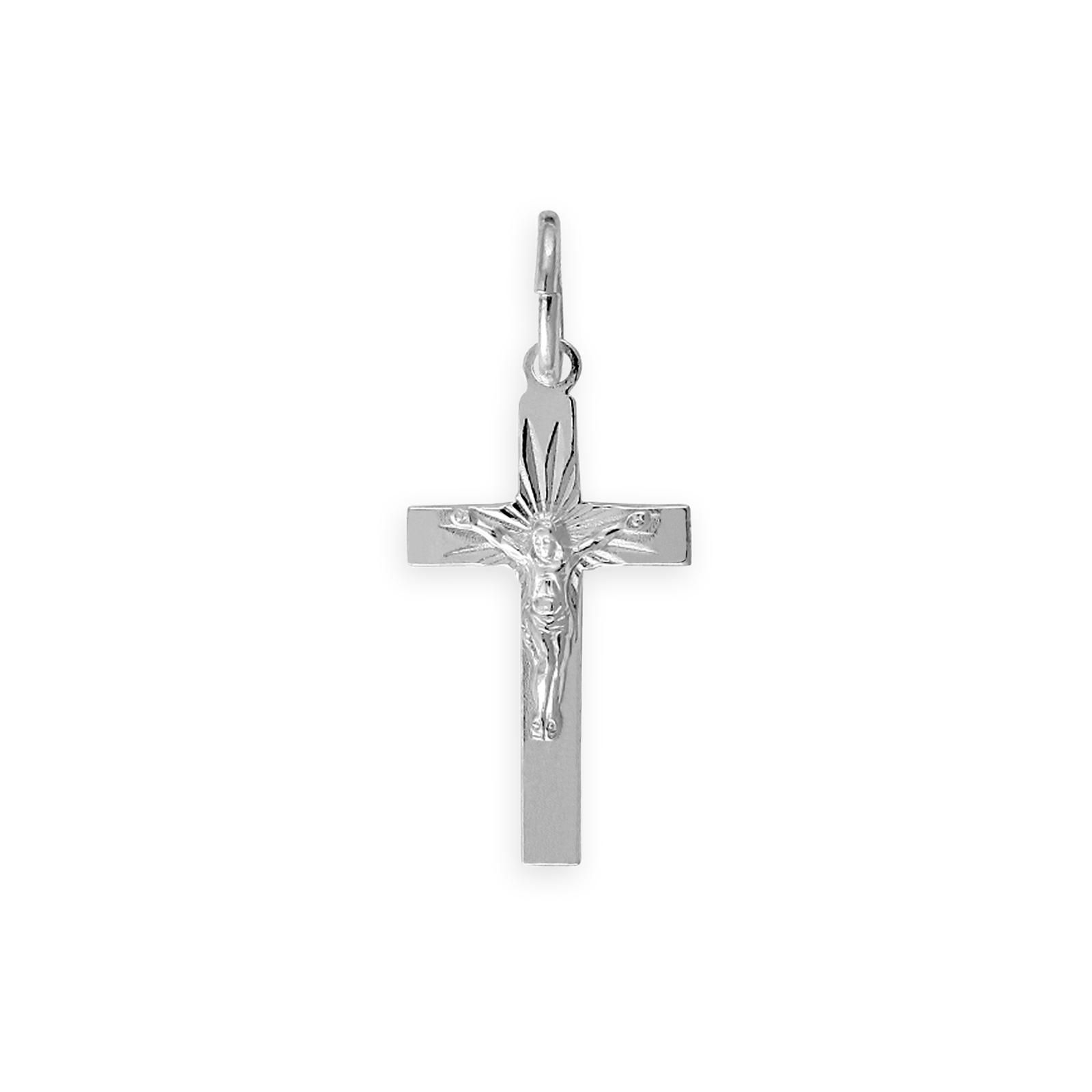 Croix Christ Argent925 avec bélière