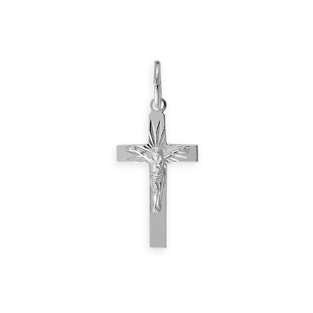 Croix Christ Argent 925 15*35mm Avec Bélière