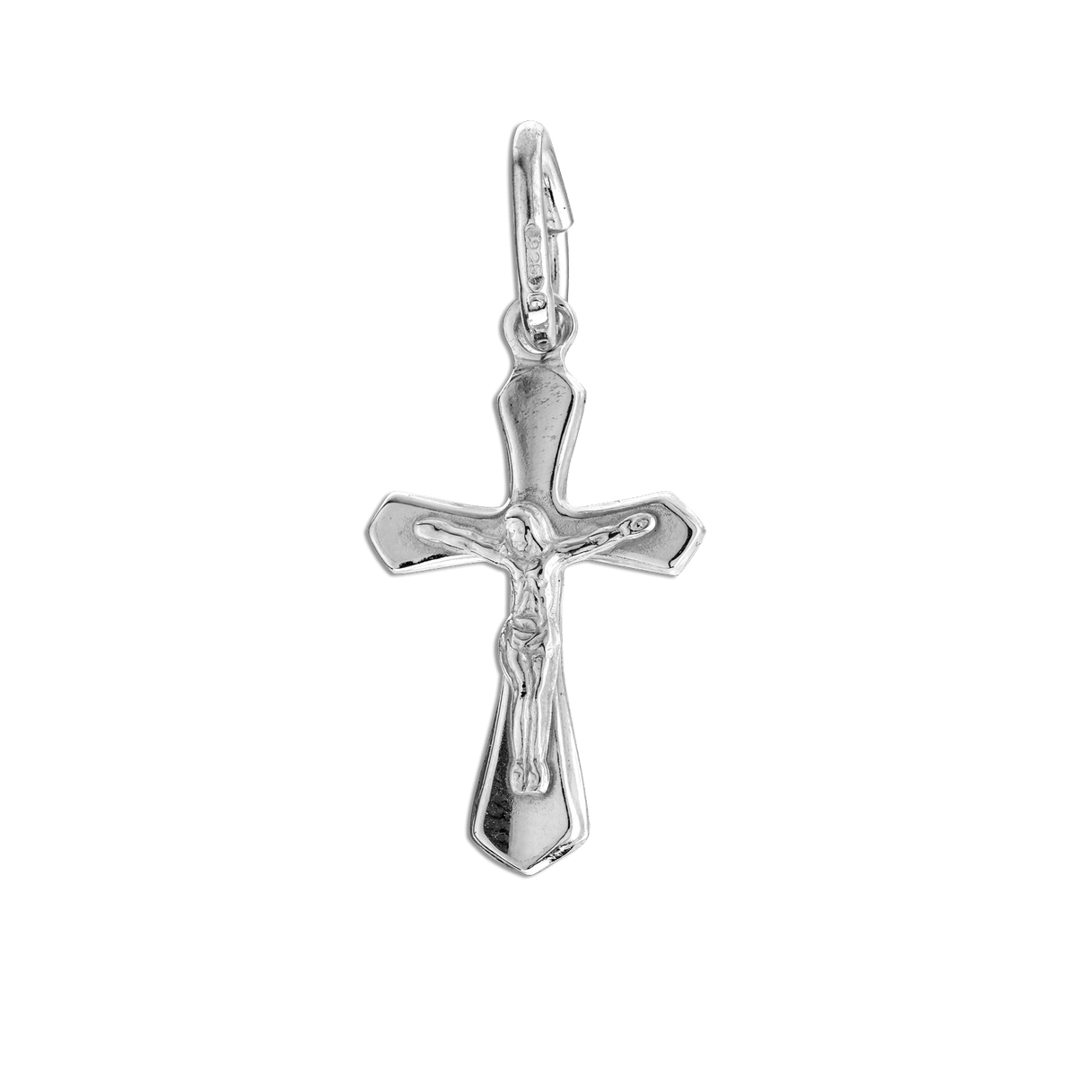 Croix Christ Argent 925 12*29mm Avec Bélière