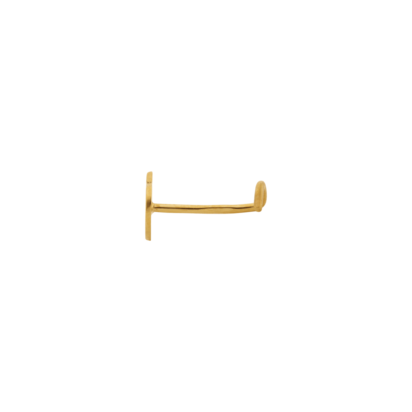 Piercing nez cœur peace and love