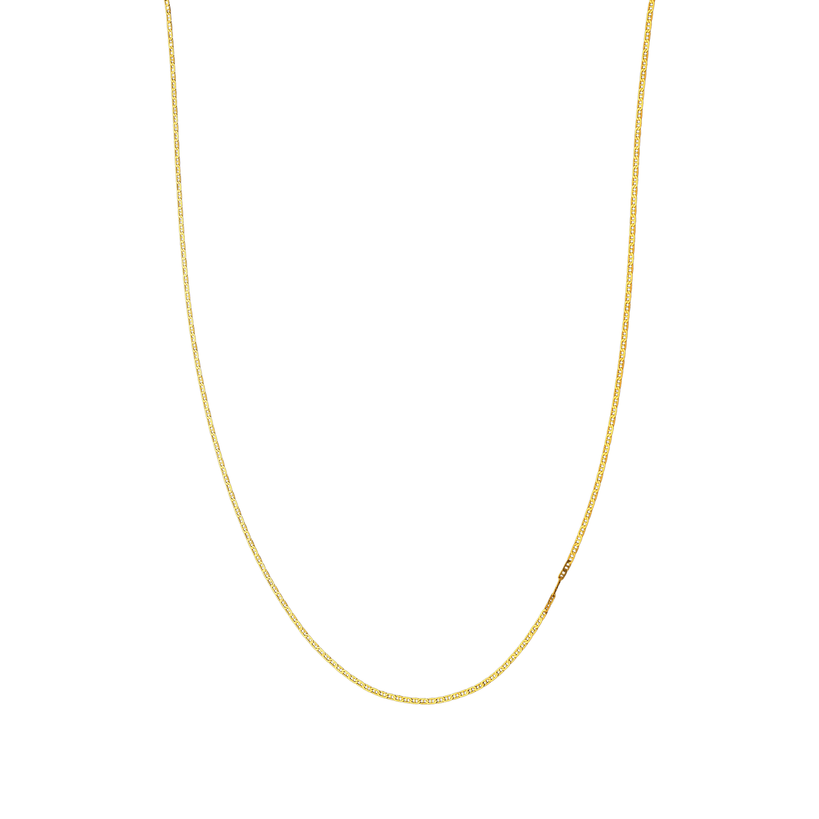 Collier marine battue 1.1mm 45cm avec réglable à 42 centimètres