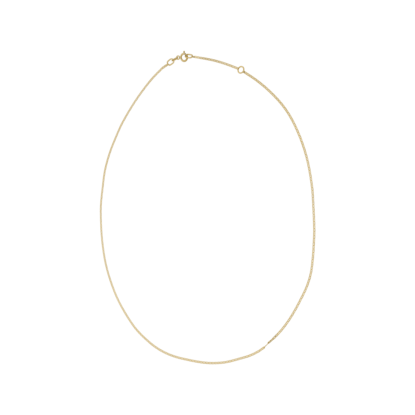 Collier marine battue 1.1mm 45cm avec réglable à 42 centimètres
