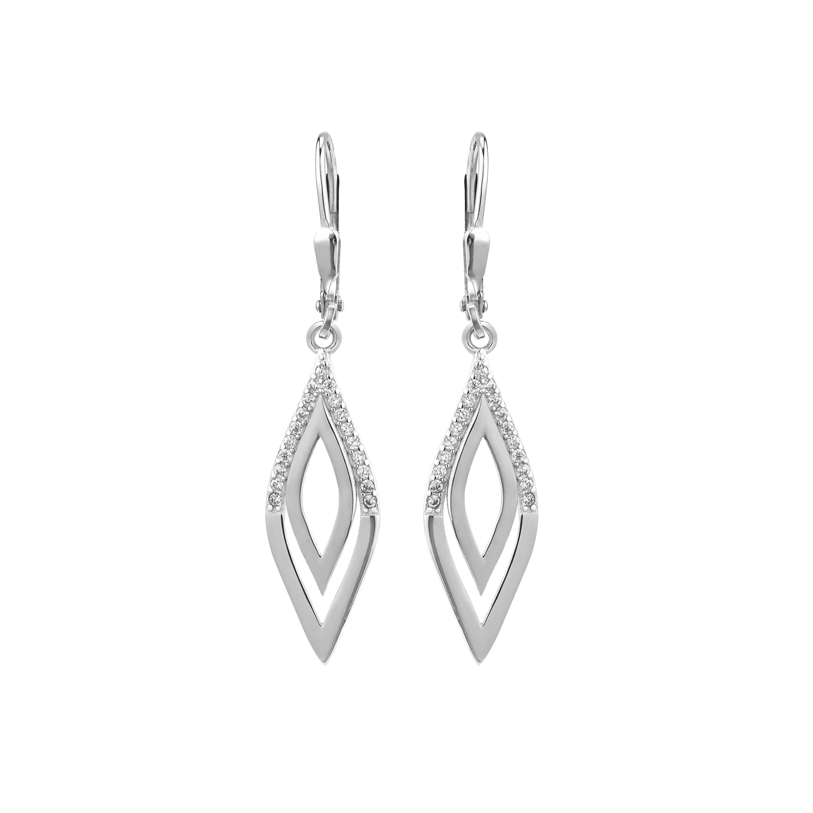 Pendentif fantaisie Lisse et serti Oxyde de Zirconium