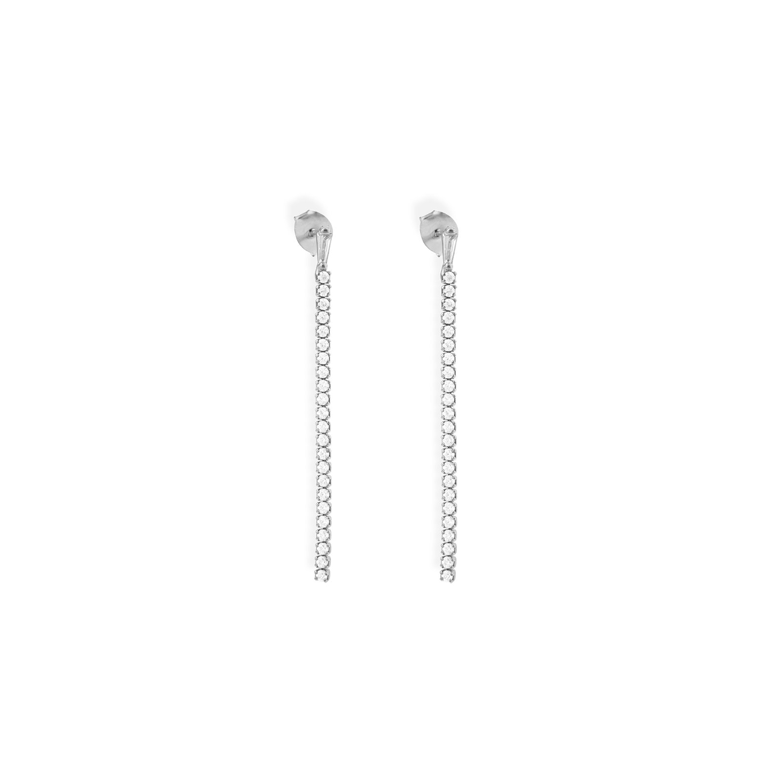 Boucles d'Oreilles Argent tennis Oxyde de Zirconium