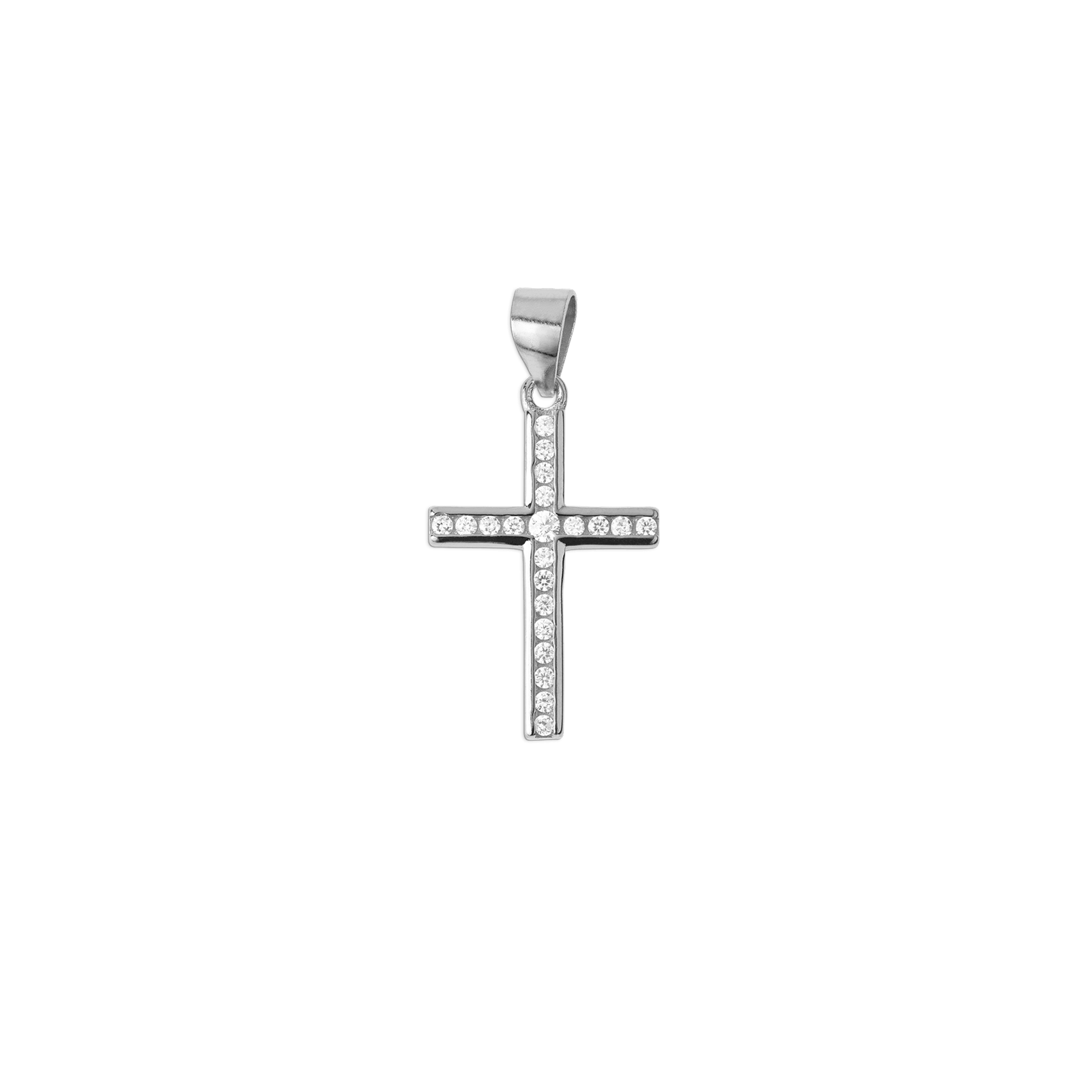 Pendentif croix sertie Oxyde de Zirconium