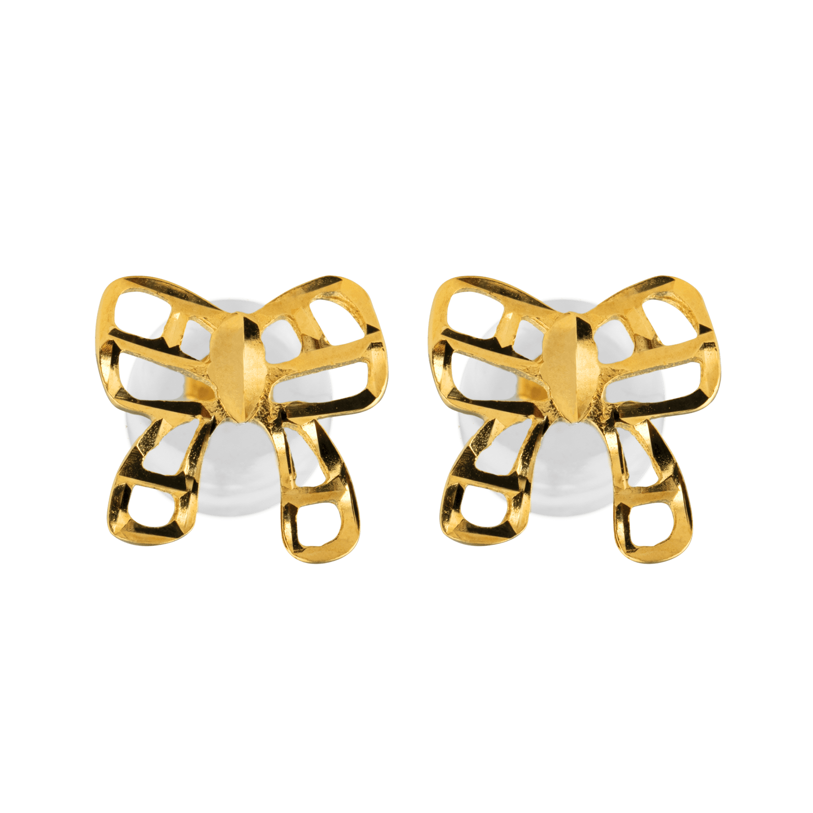 Boucles d'Oreilles Nœud ajouré Lapide