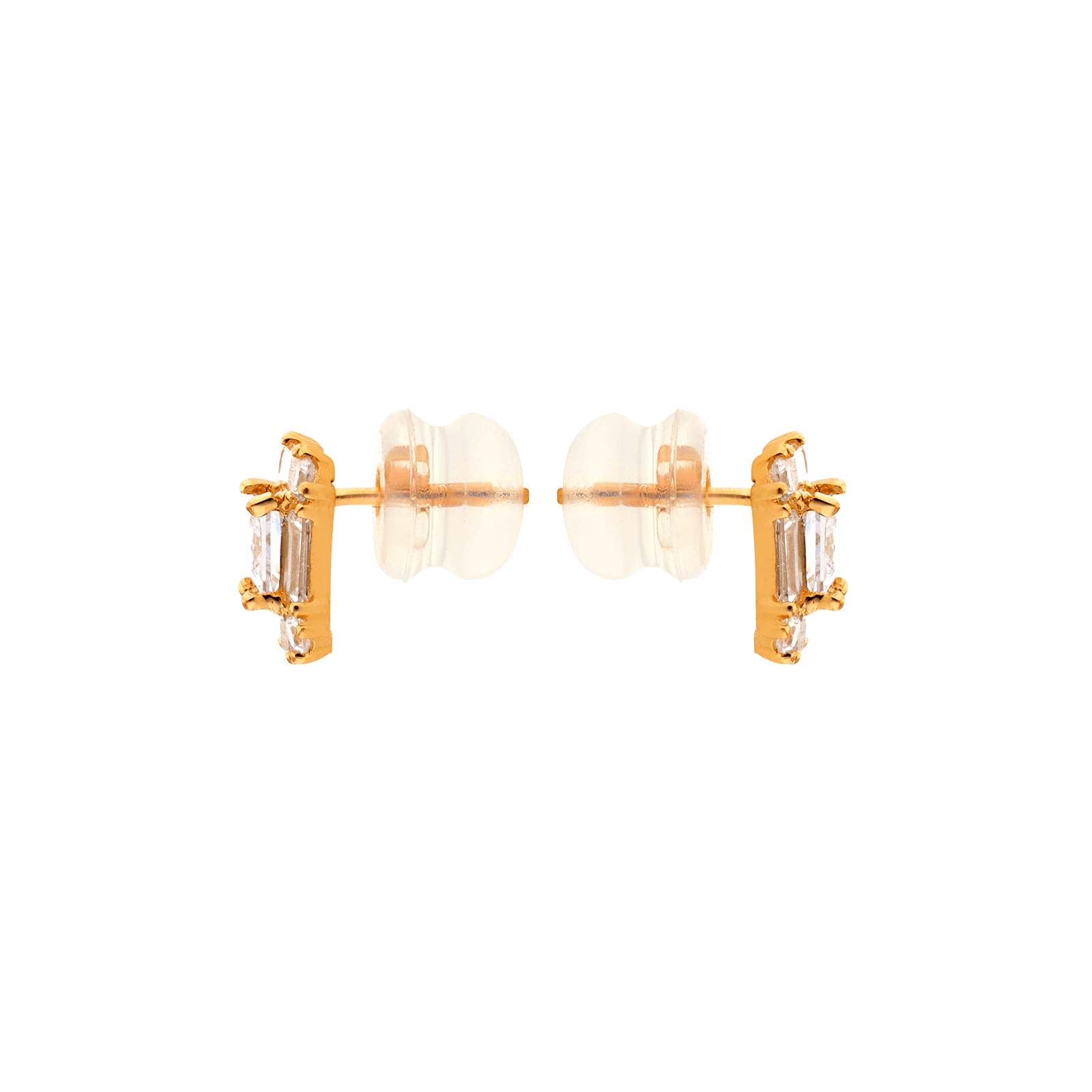 Boucles d'Oreilles fantaisie forme carré Oxyde de Zirconium