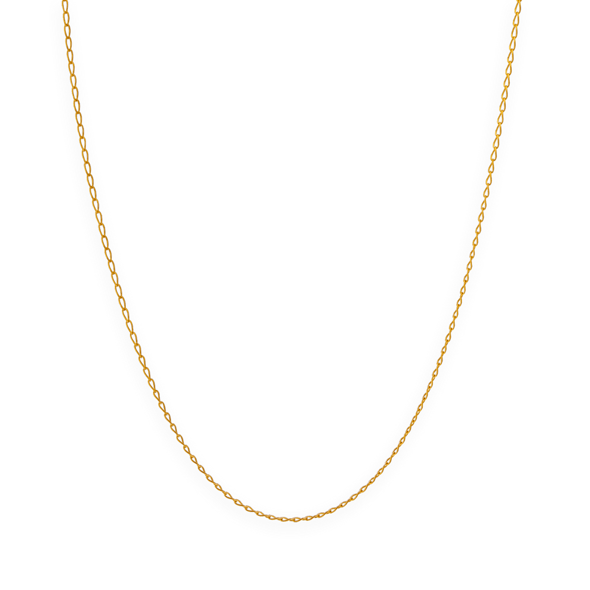 Collier Chaîne Or 375 Maille Cheval 1mm 45cm