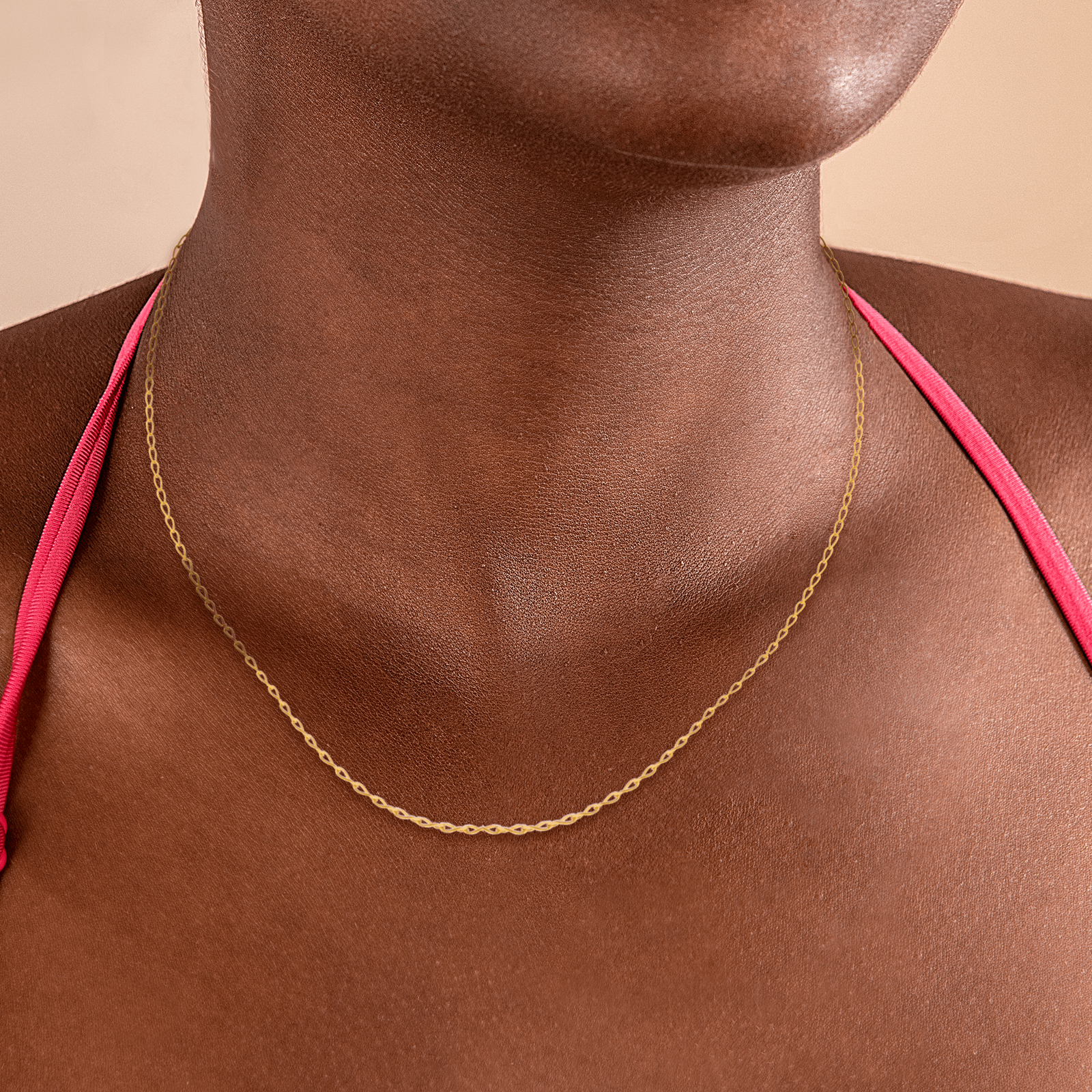 Collier chaîne or maille gourmette