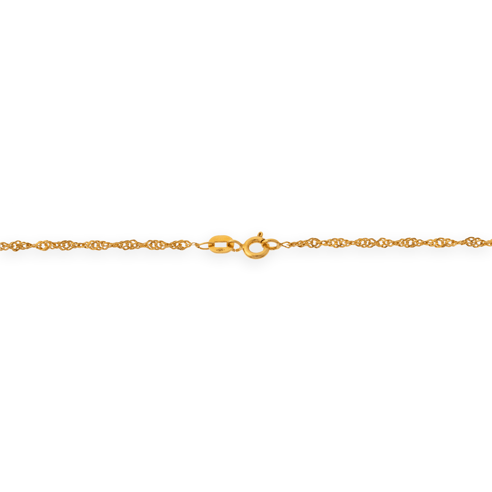 Collier chaîne or maille Singapour creux
