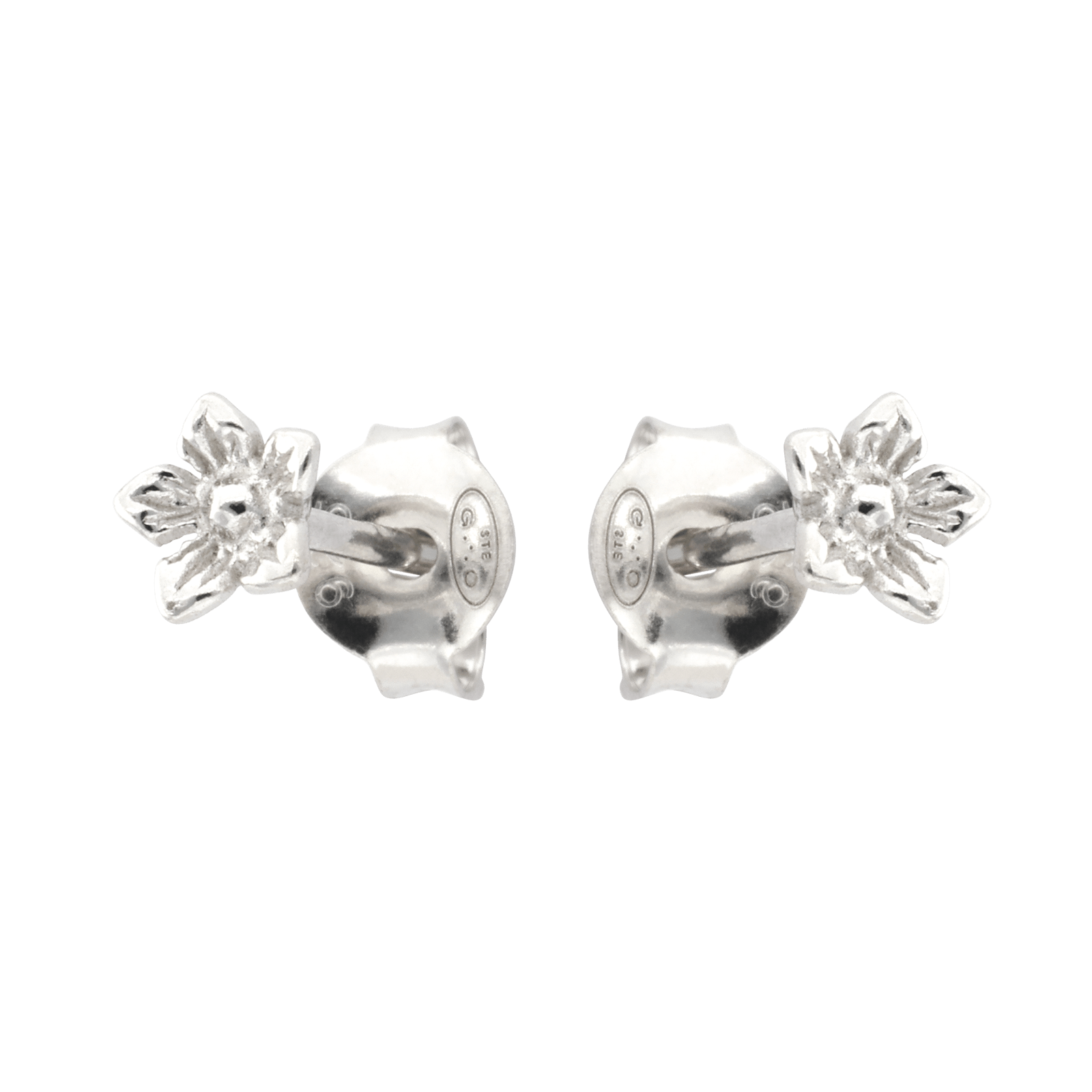 Boucles d'Oreilles Argent fleur