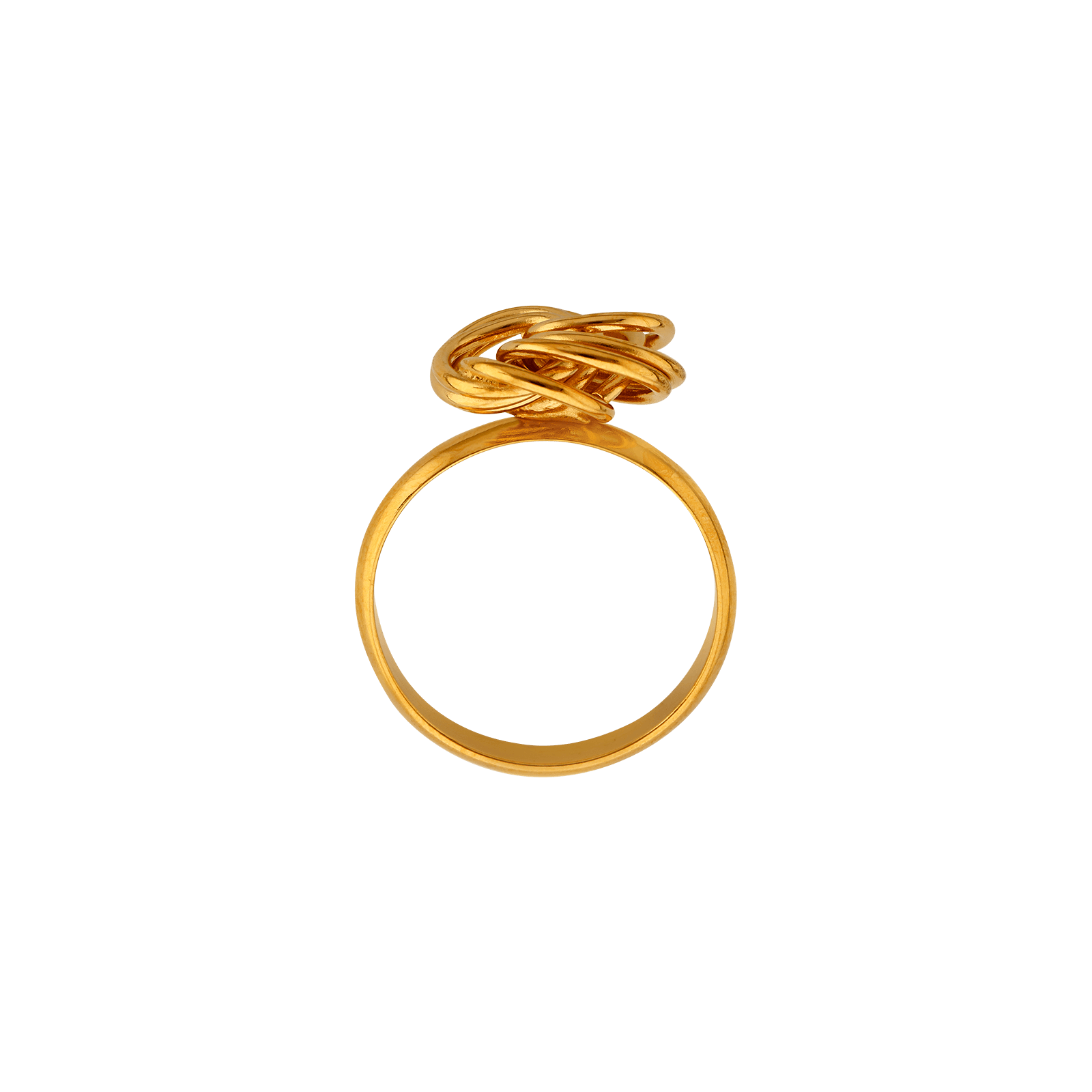 Bague plaqué or macaron Petit Modèle