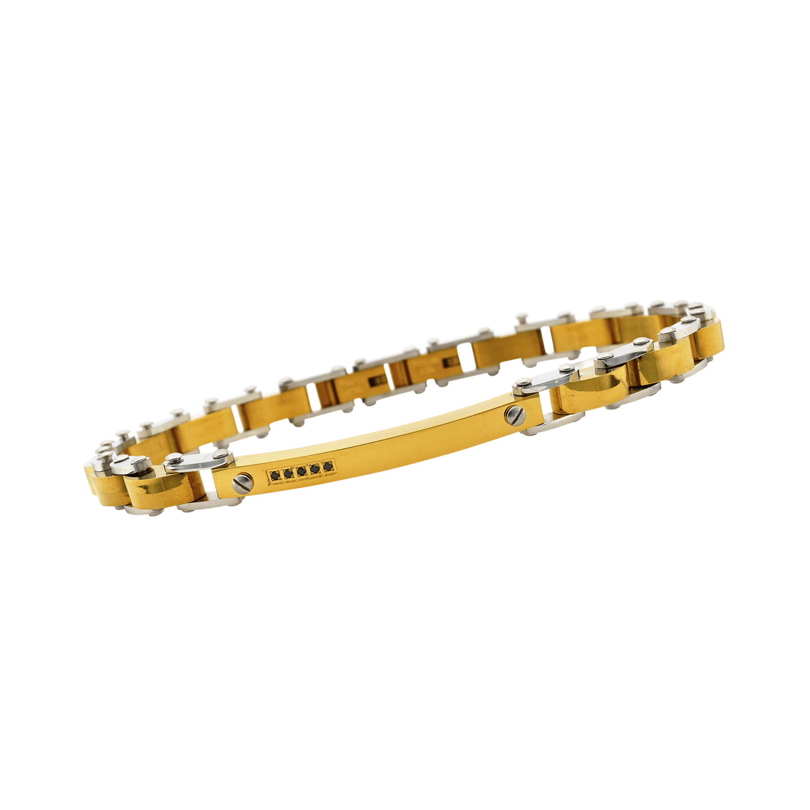 Bracelet Callas Acier doré 21cm